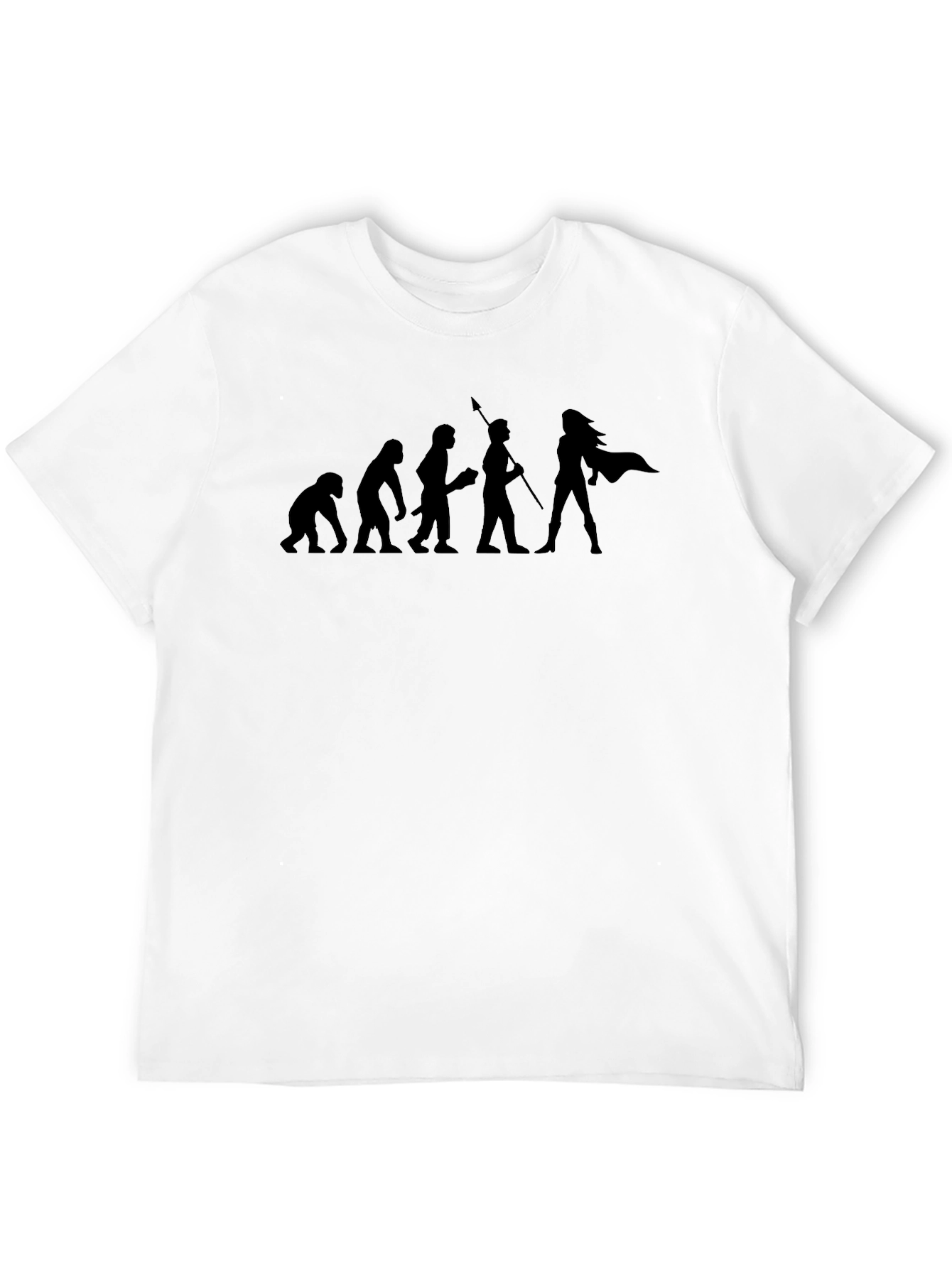 Evolution of the Woman Warrior T-Shirt - Black