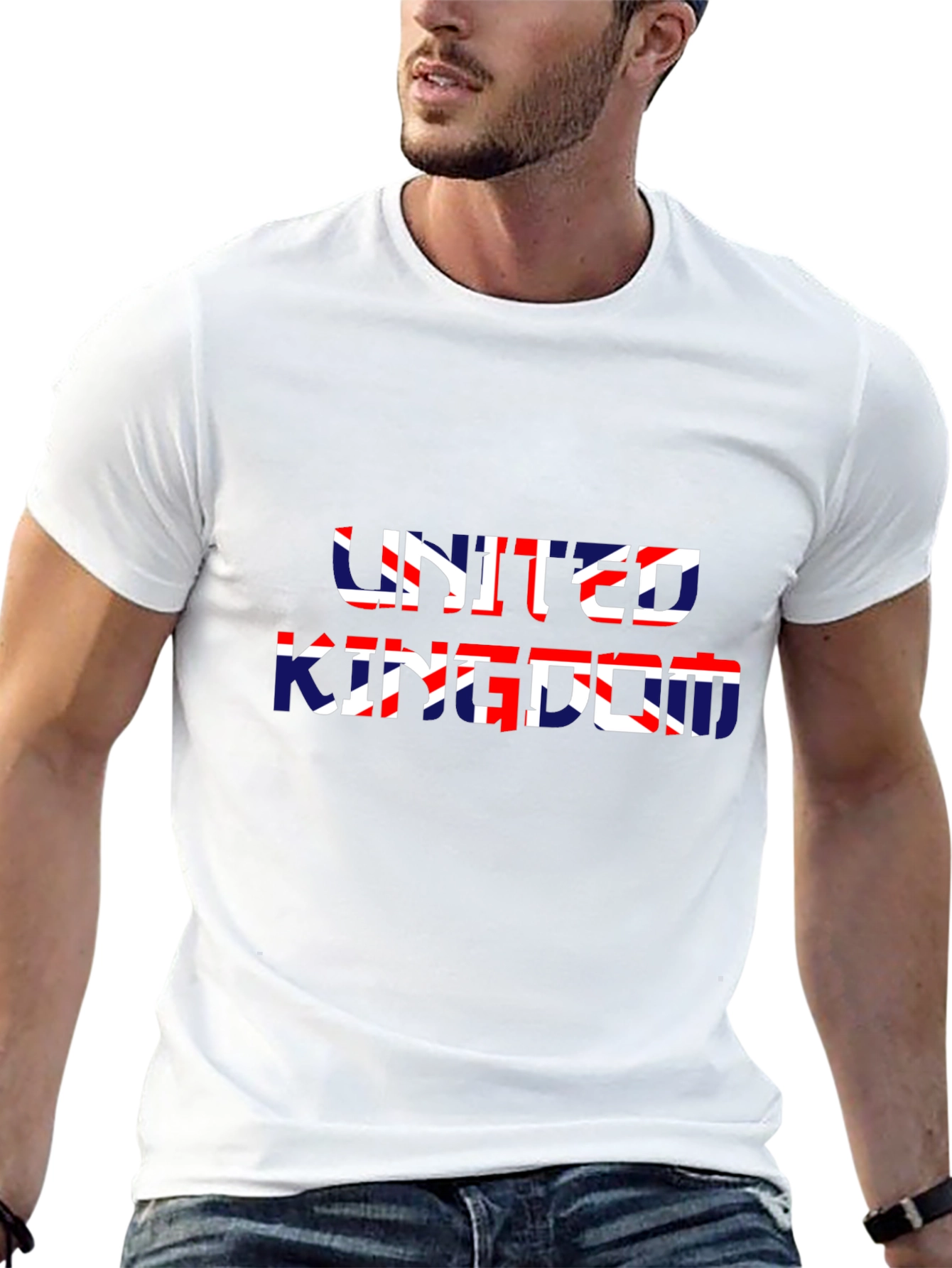 United Kingdom Flag Graphic Black Tee