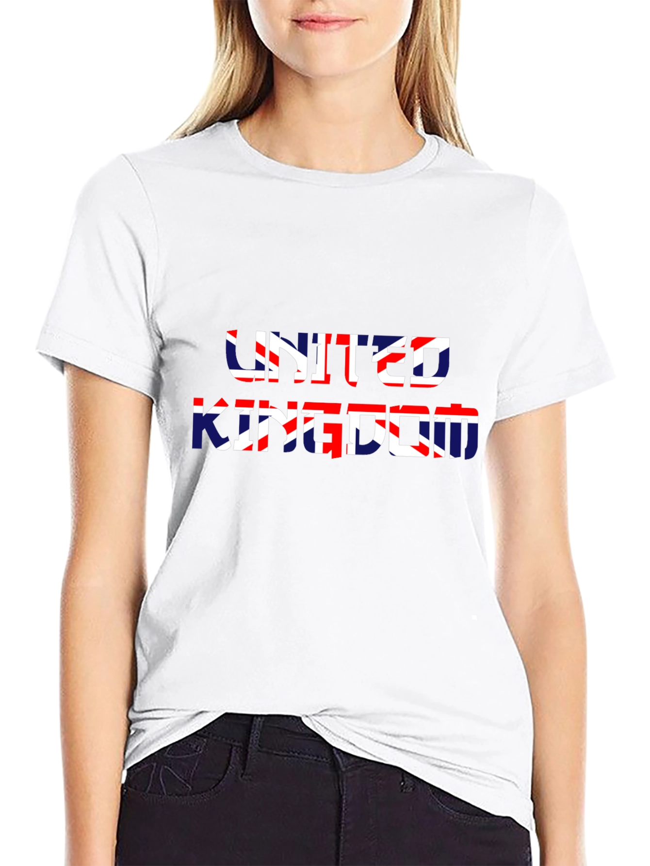 United Kingdom Flag Graphic Black Tee