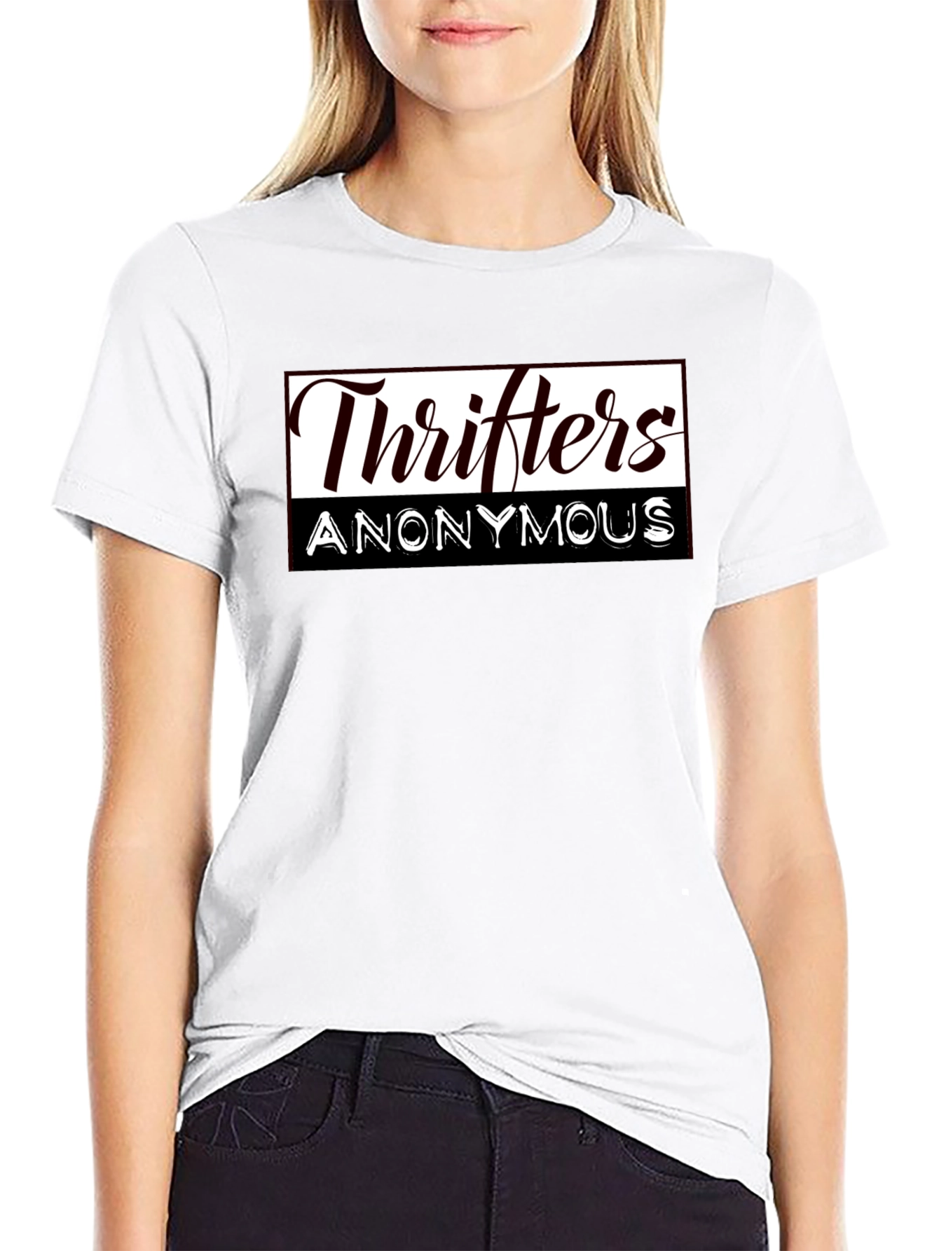 Thrifters Anonymous Graphic T-Shirt - Black