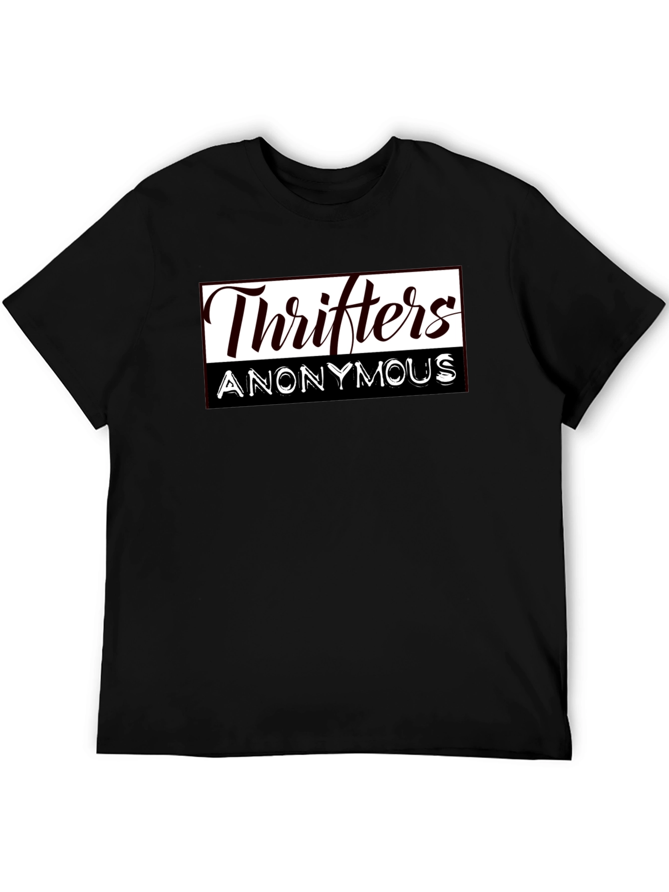 Thrifters Anonymous Graphic T-Shirt - Black