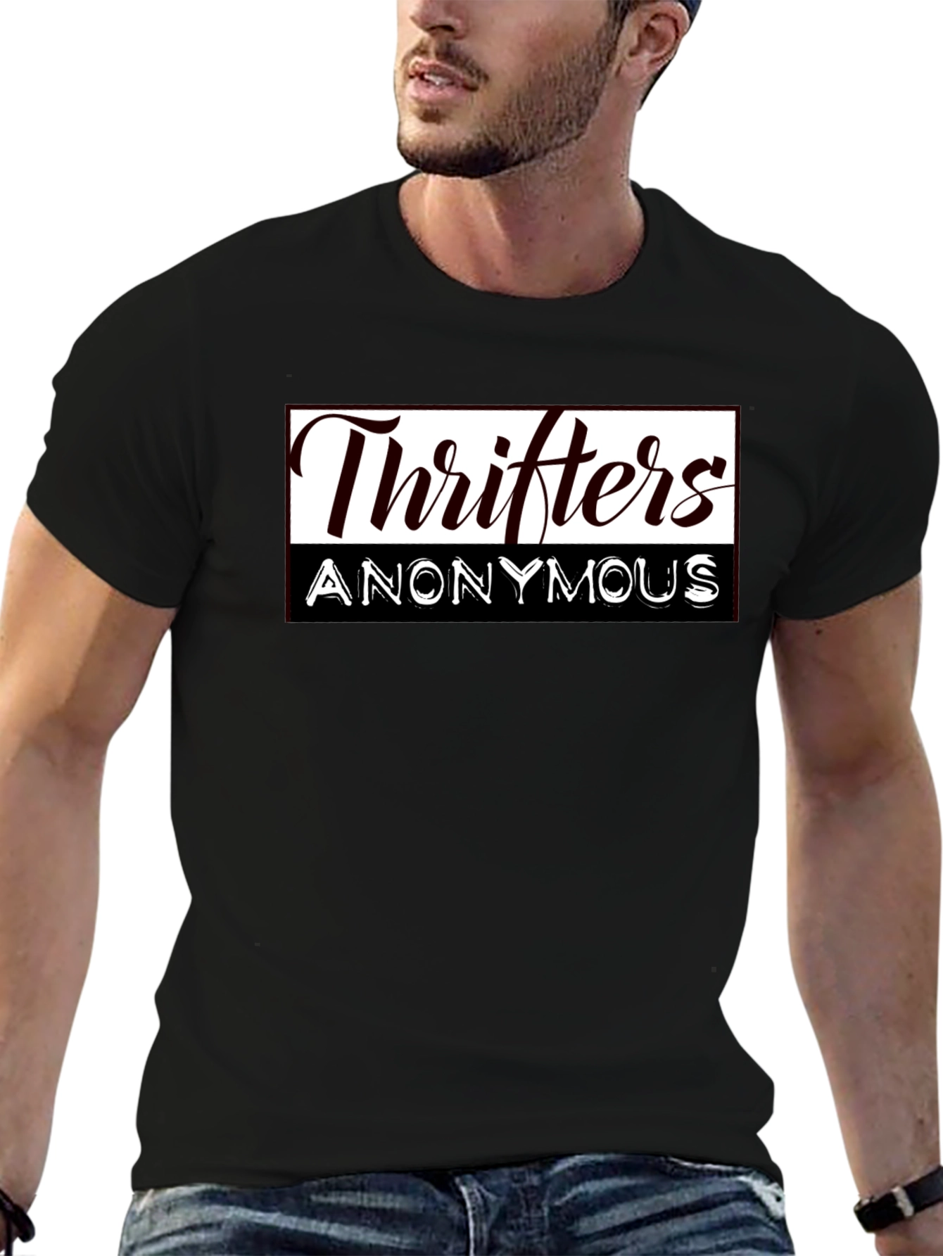 Thrifters Anonymous Graphic T-Shirt - Black