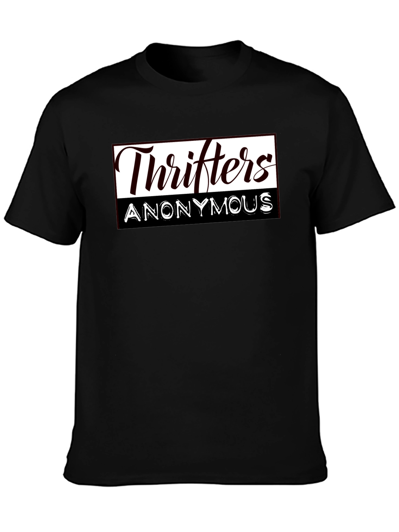 Thrifters Anonymous Graphic T-Shirt - Black