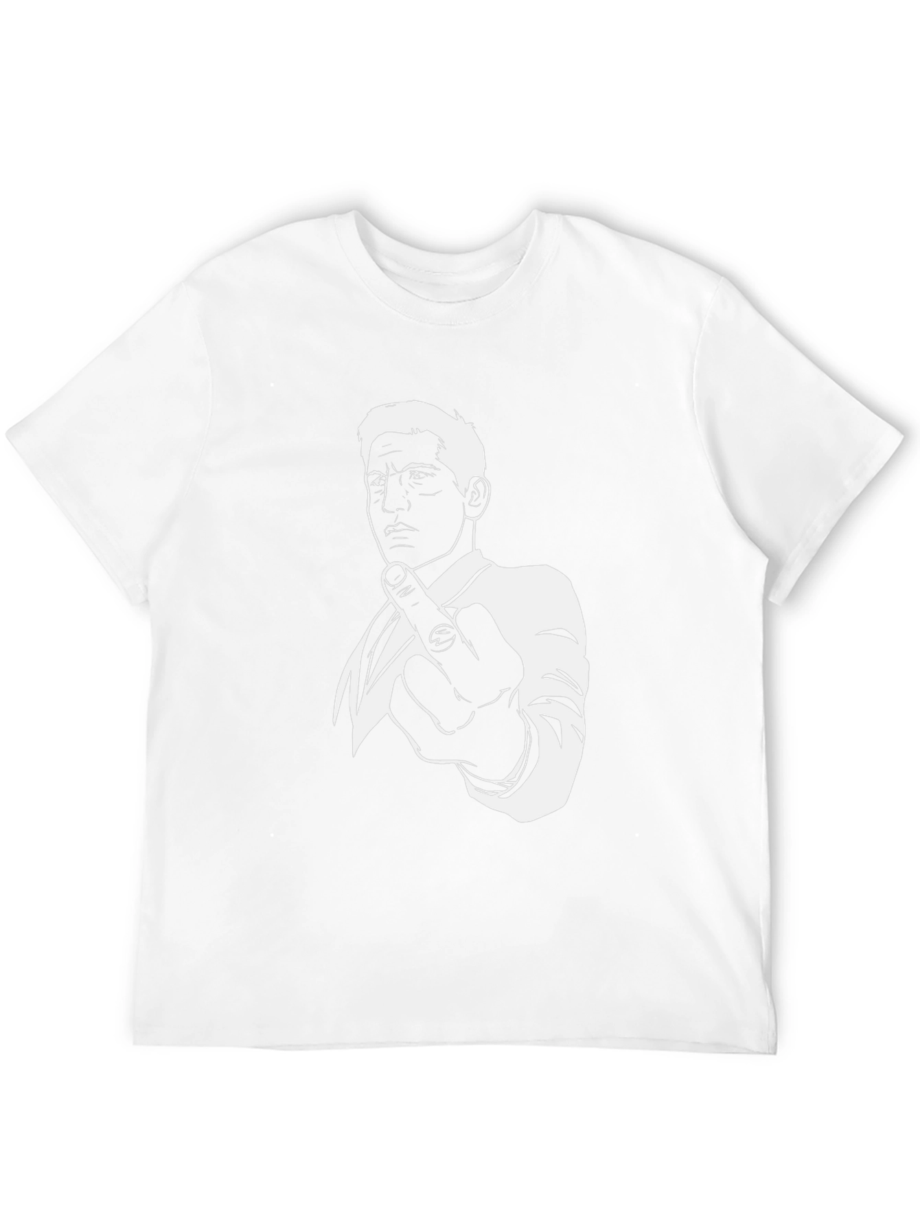 Middle Finger Graphic Tee - Black