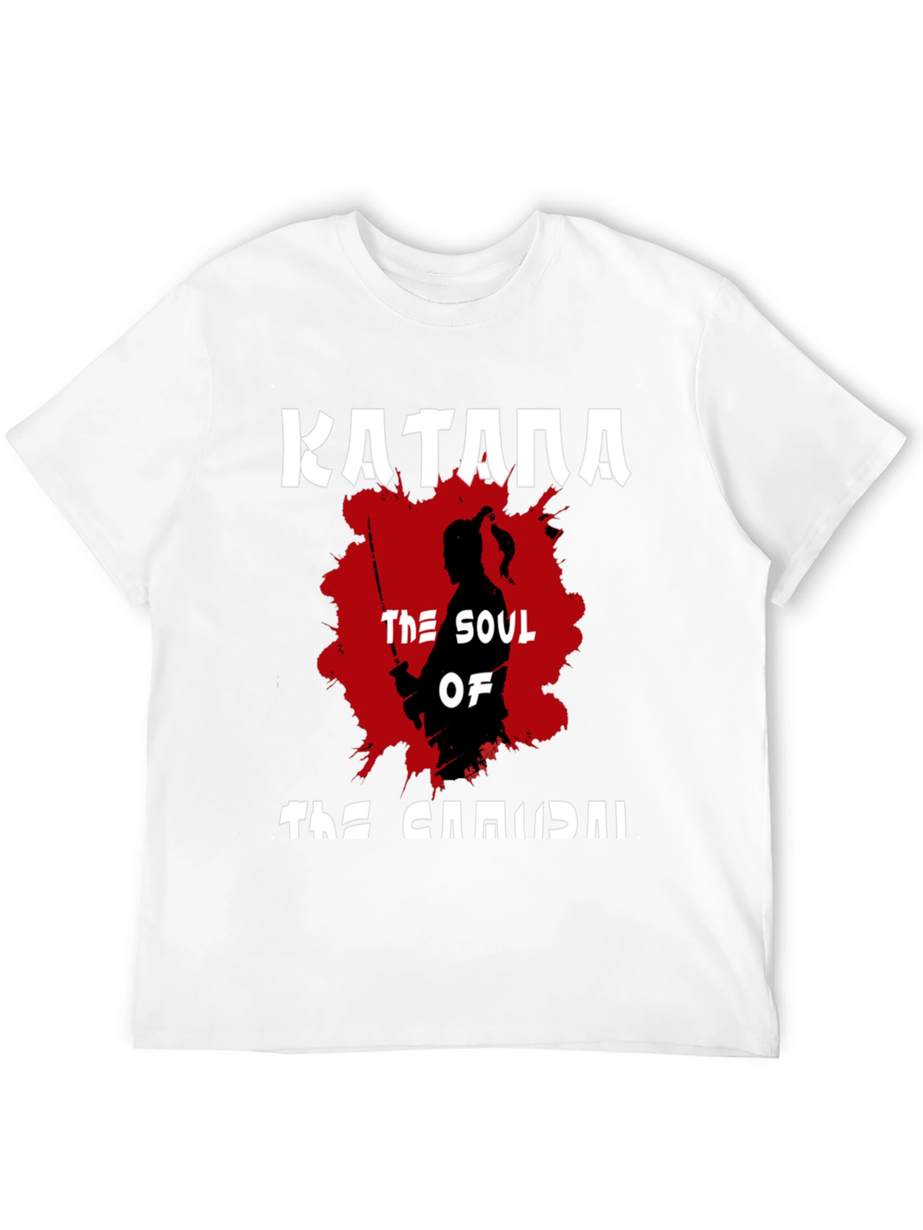 Katana Samurai Graphic T-Shirt - Black