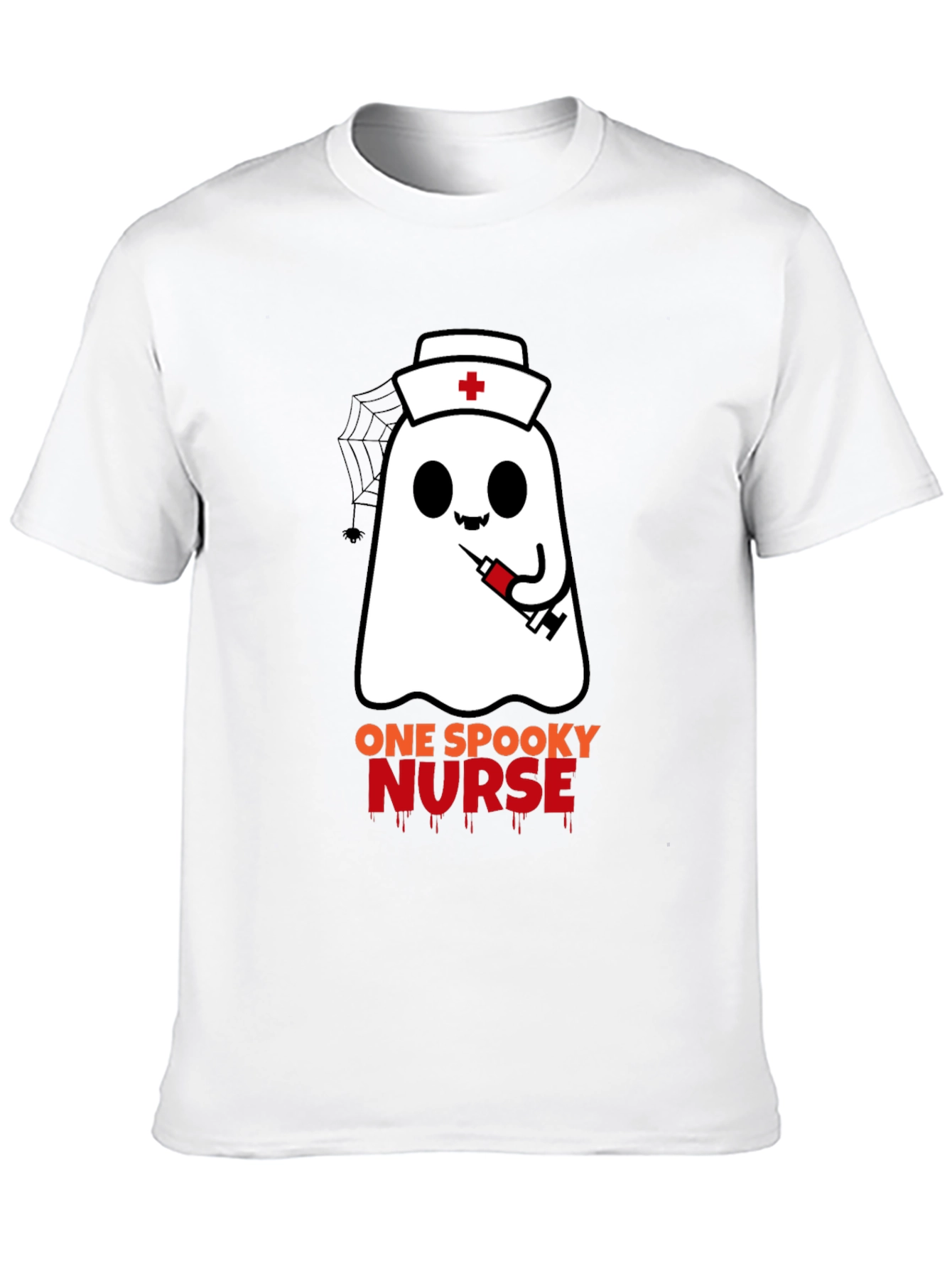 Spooky Nurse Ghost Halloween T-Shirt