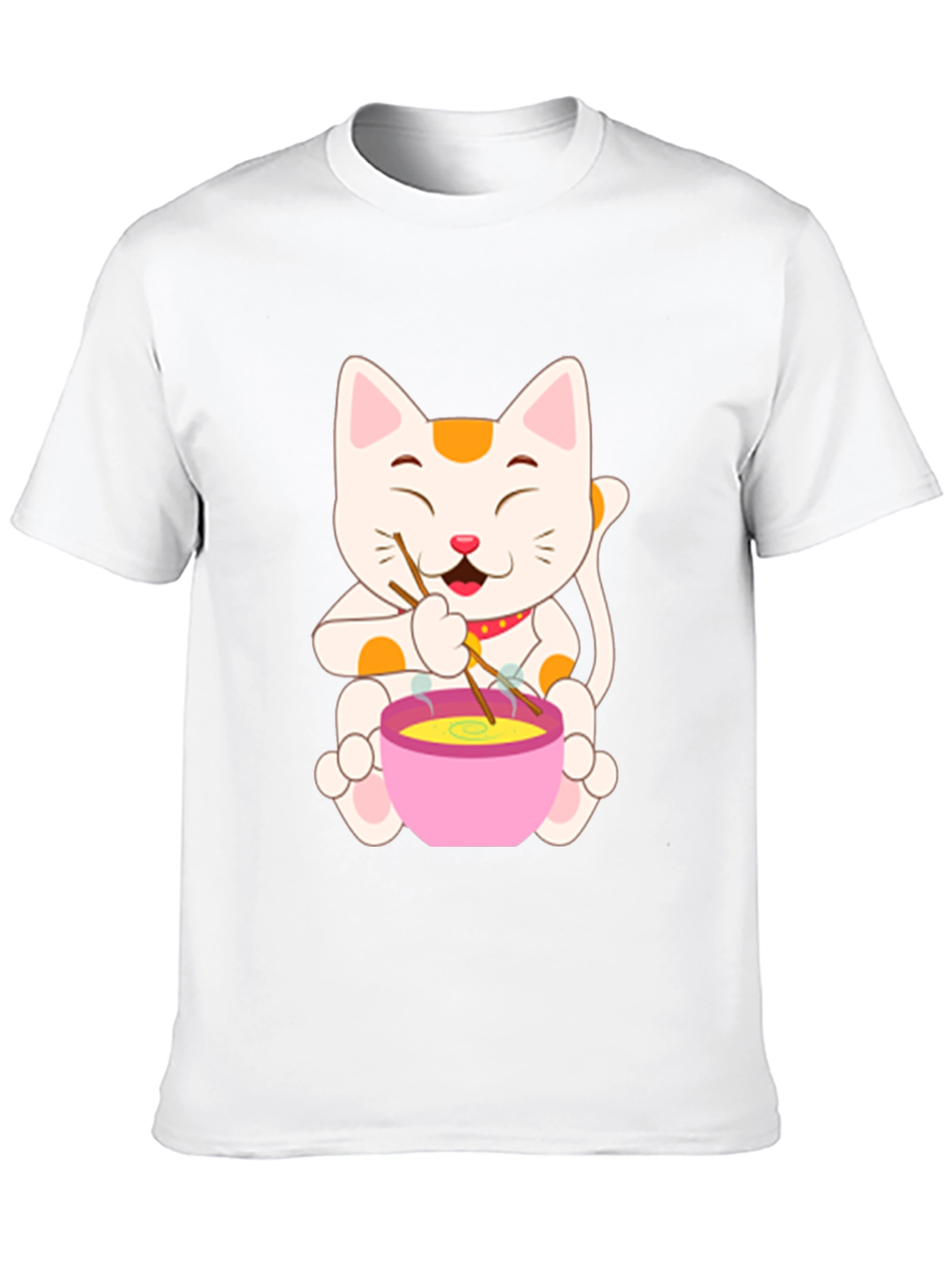 Lucky Cat Ramen T-Shirt - Unique Graphic Tee