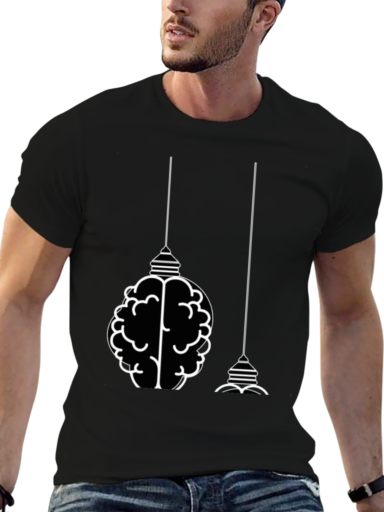Brainstorm T-Shirt: Smart & Stylish Black Tee