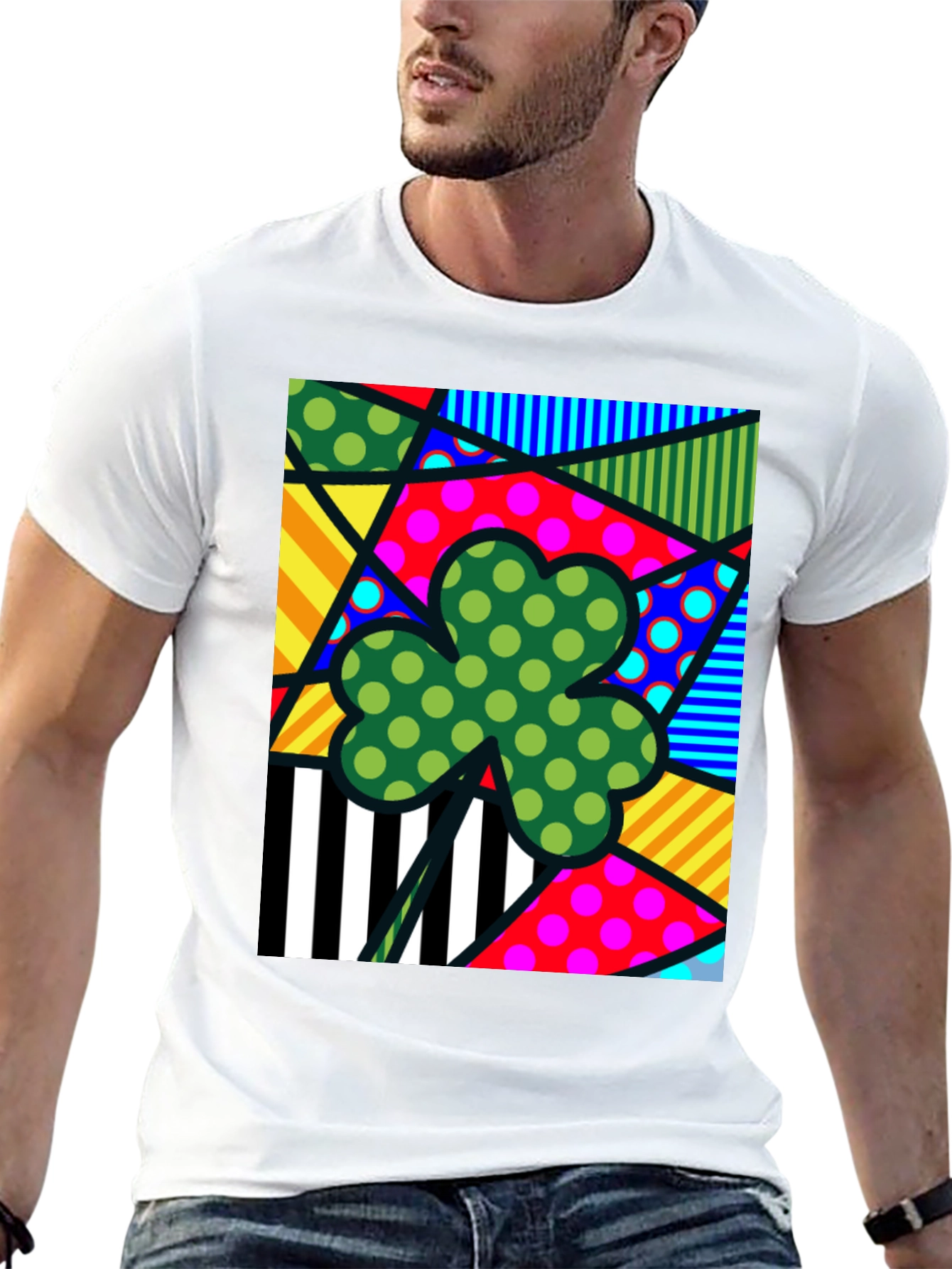 Funky Shamrock T-Shirt - St. Patricks Day Style