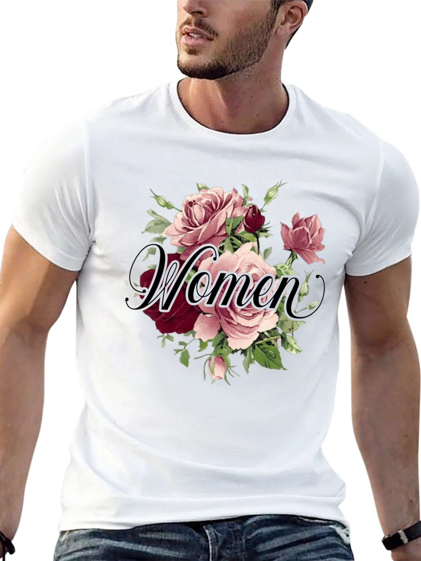 Floral Womens T-Shirt - Elegant Design