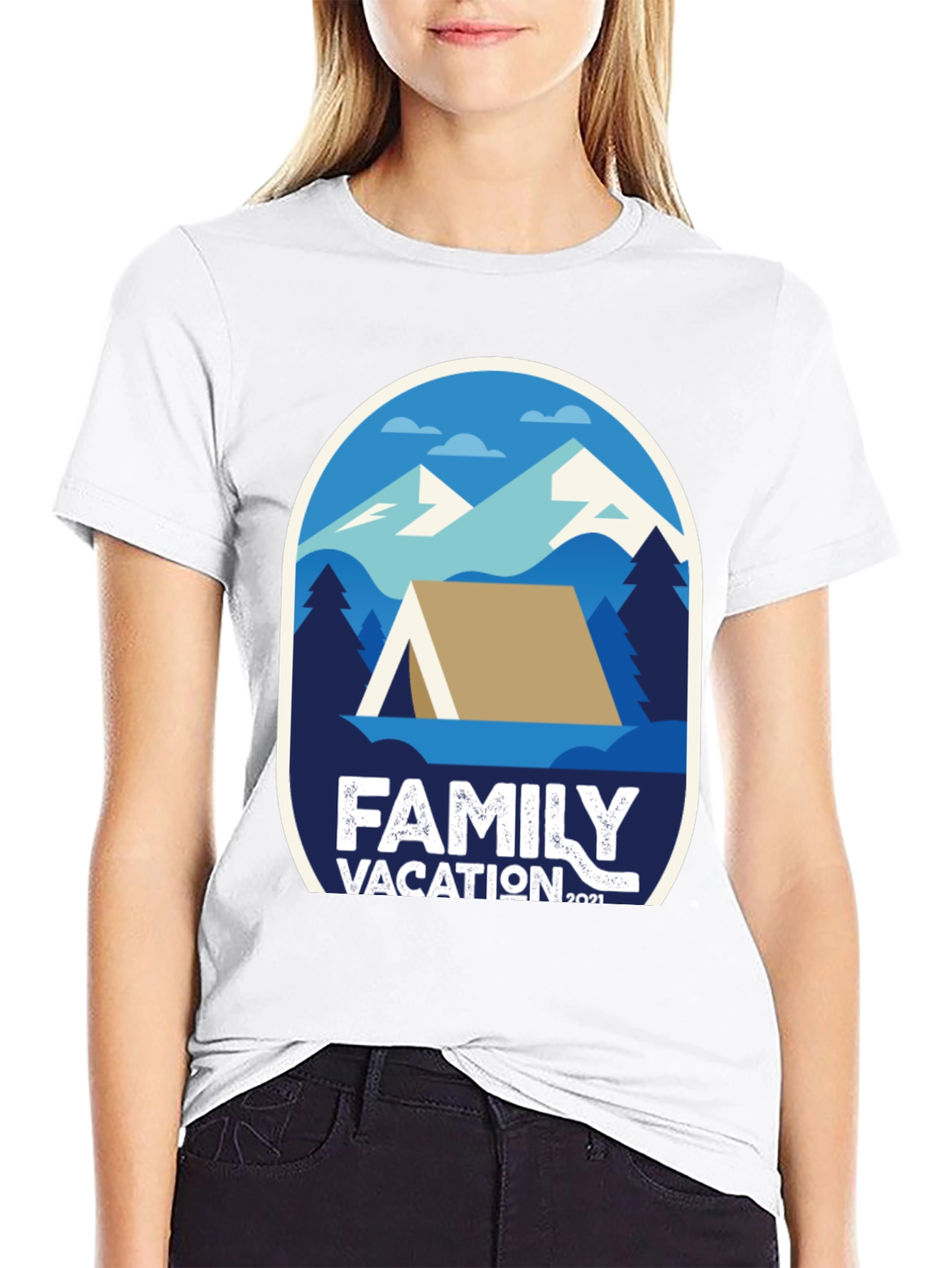Family Vacation 2021 T-Shirt - Camping Adventure Tee