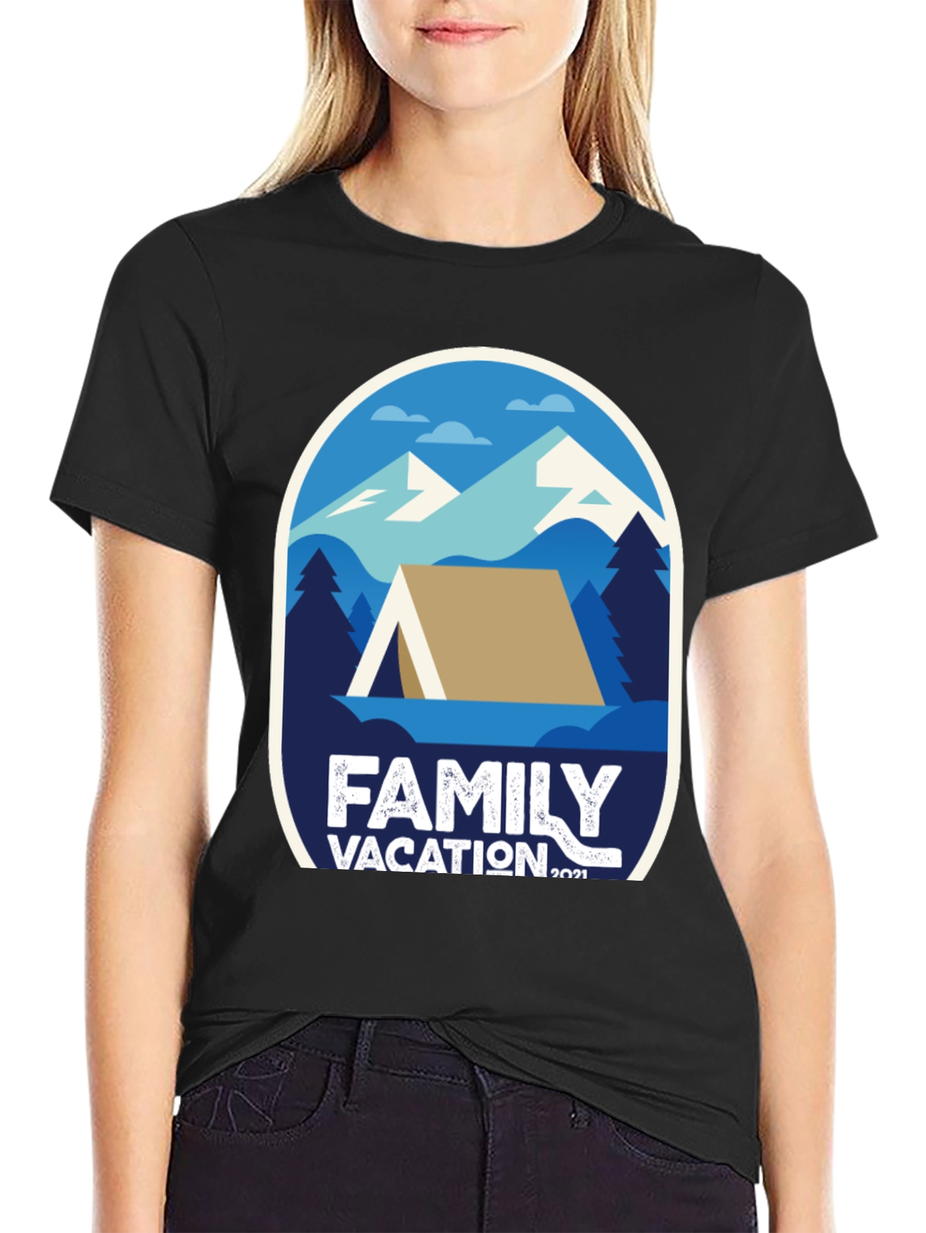 Family Vacation 2021 T-Shirt - Camping Adventure Tee
