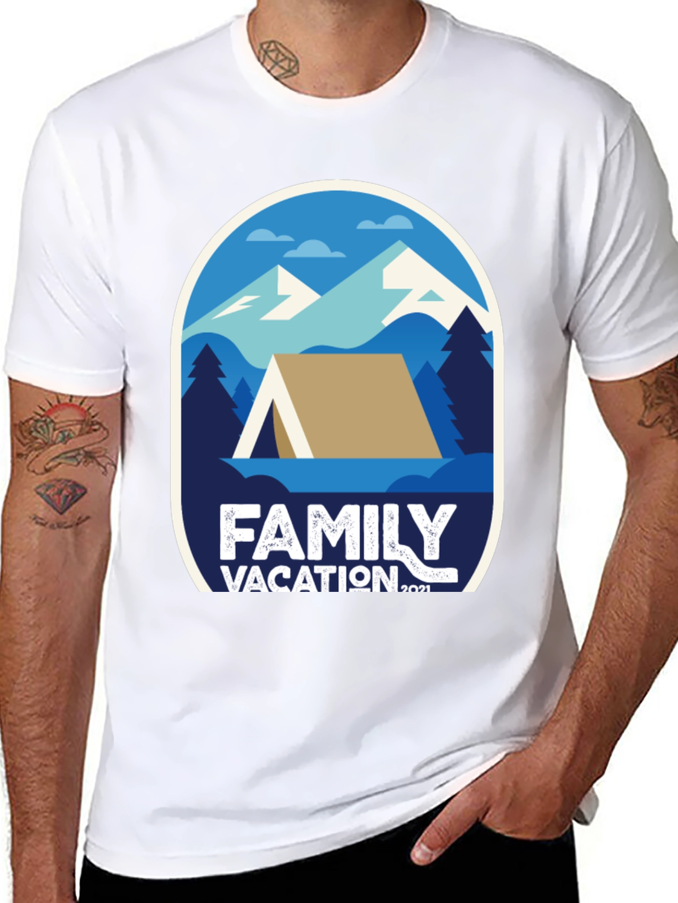 Family Vacation 2021 T-Shirt - Camping Adventure Tee