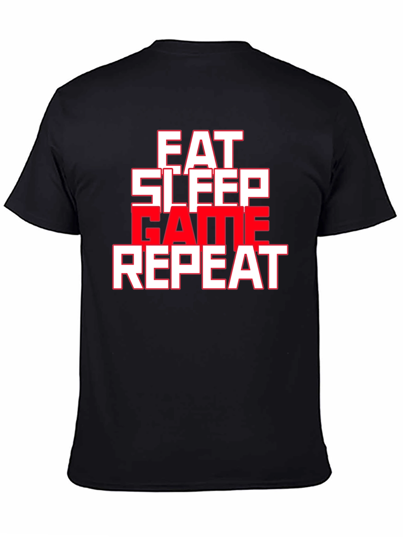 Eat Sleep Game Repeat Graphic Tee