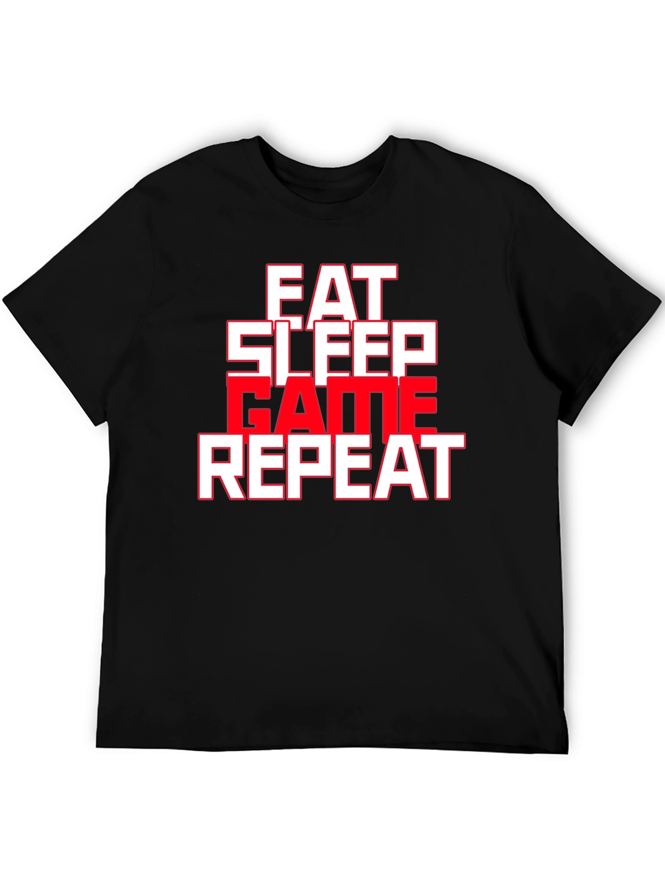 Eat Sleep Game Repeat Graphic Tee