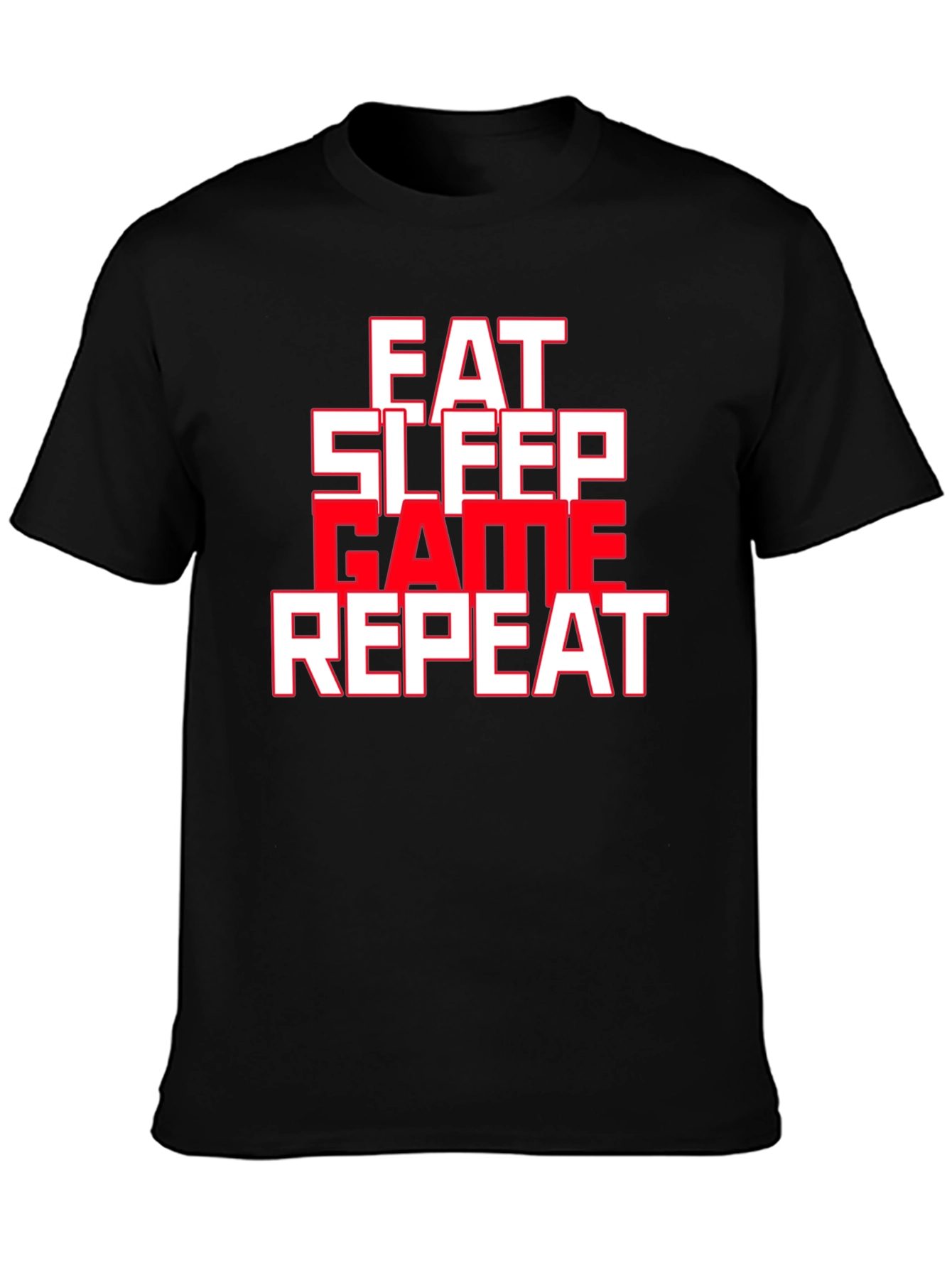 Eat Sleep Game Repeat Graphic Tee