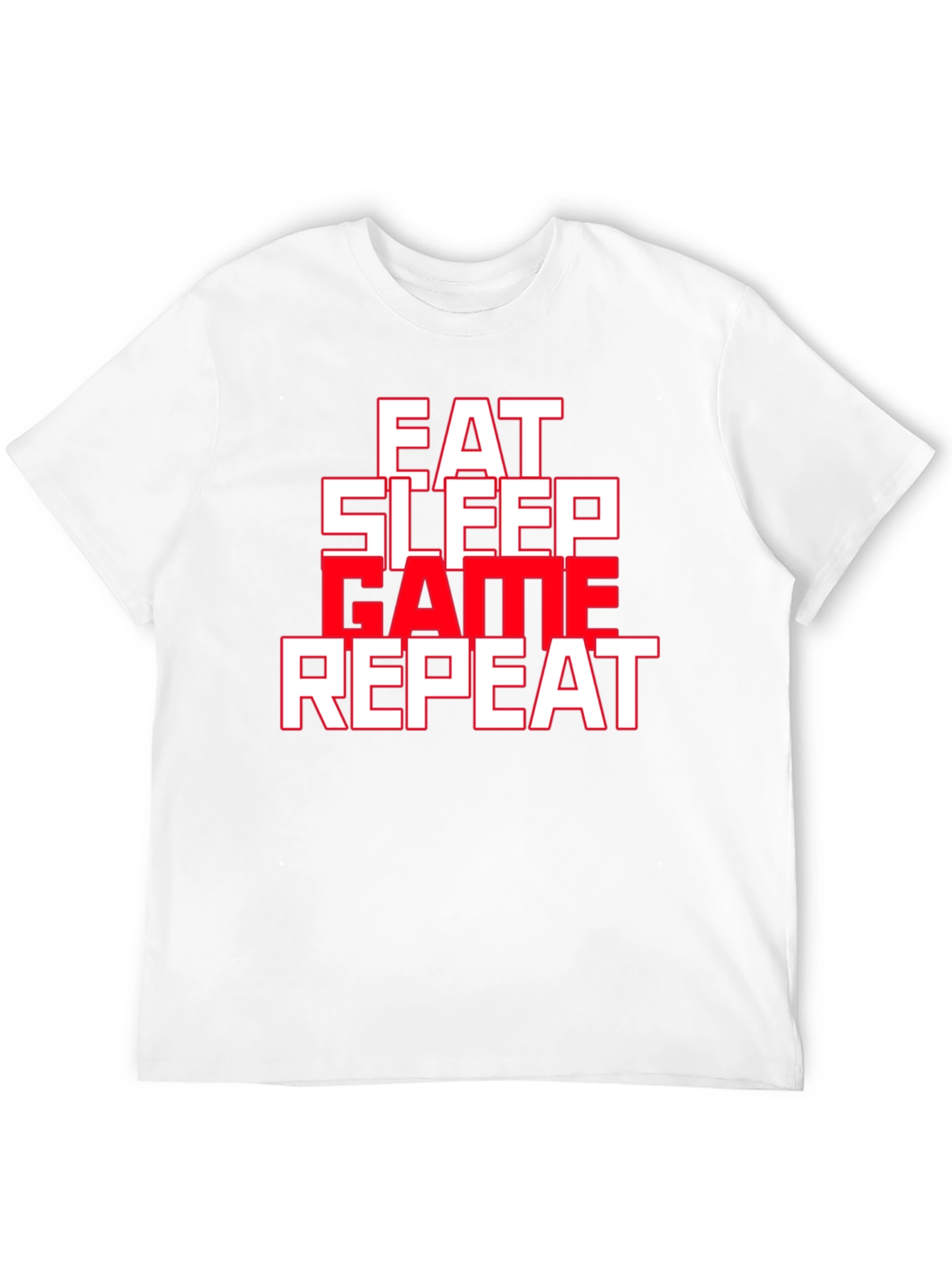 Eat Sleep Game Repeat Graphic Tee
