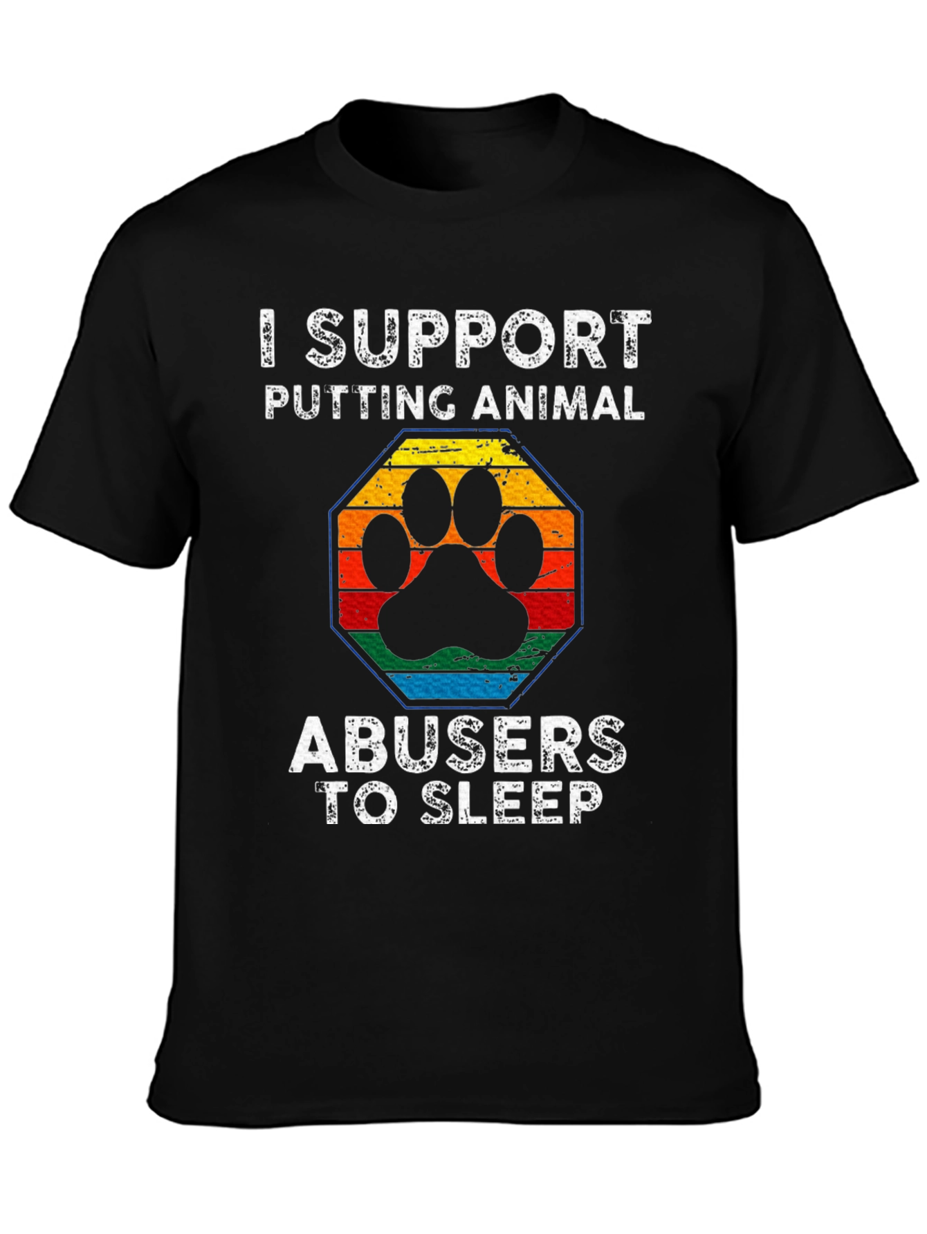 Animal Abuser Sleep Support Tee