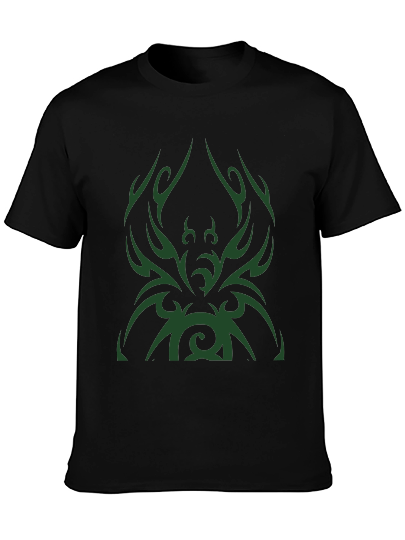 Tribal Design Mens Black T-Shirt