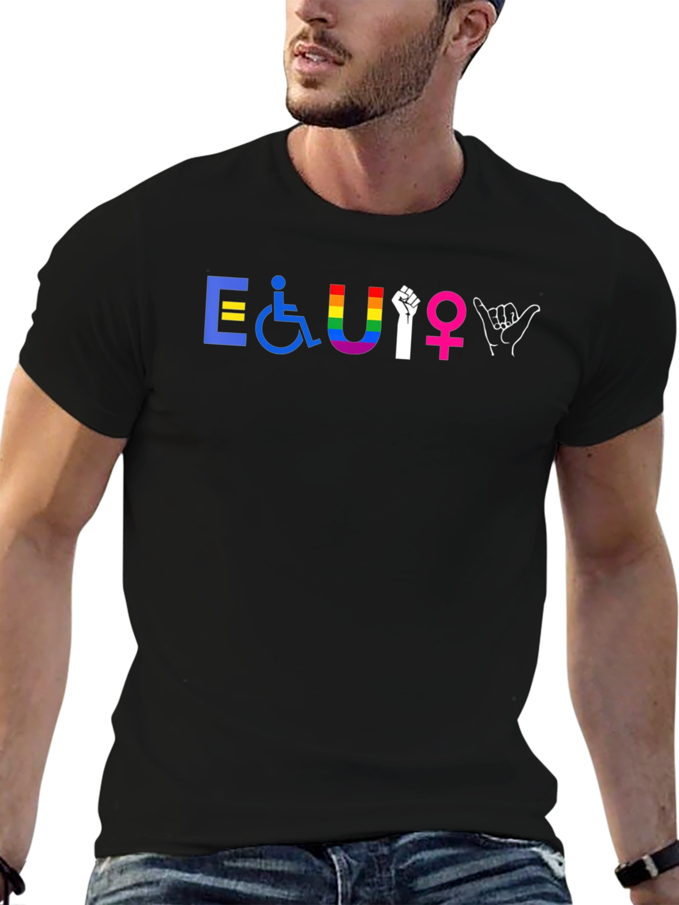 Equality Graphic T-Shirt - Inclusive Symbol Design