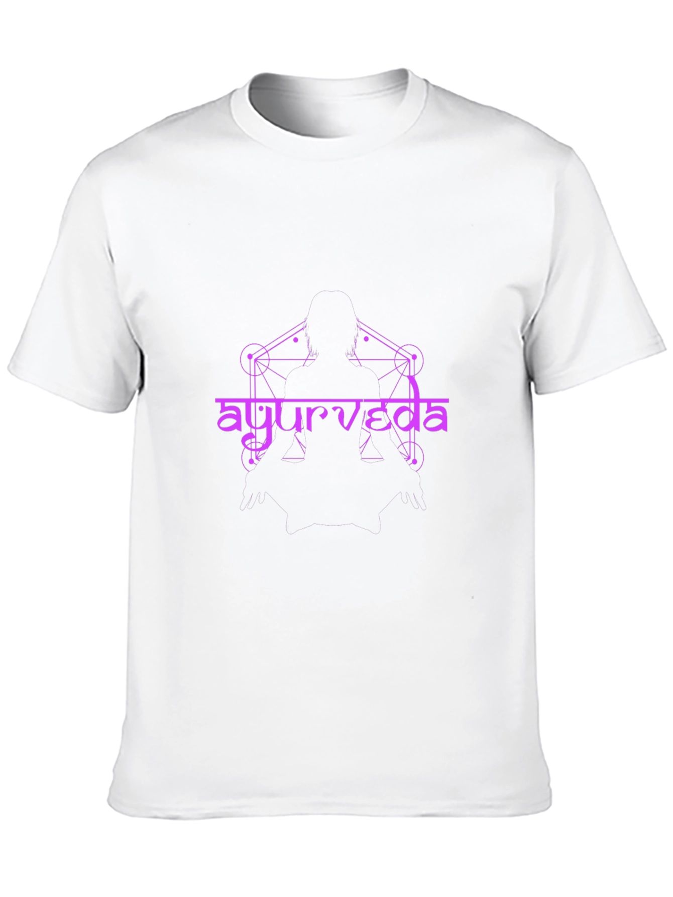 Ayurveda Design Black T-Shirt
