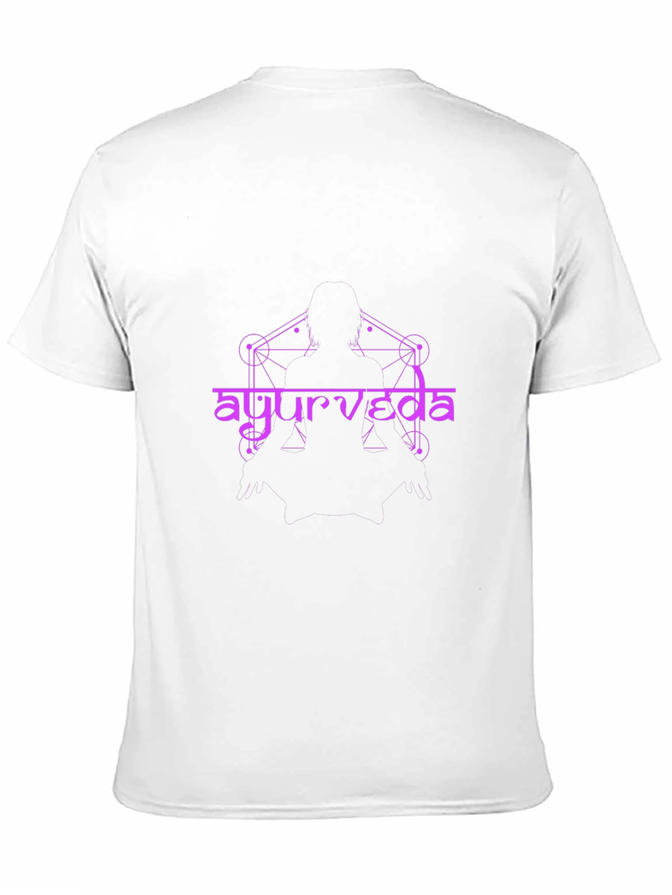Ayurveda Design Black T-Shirt