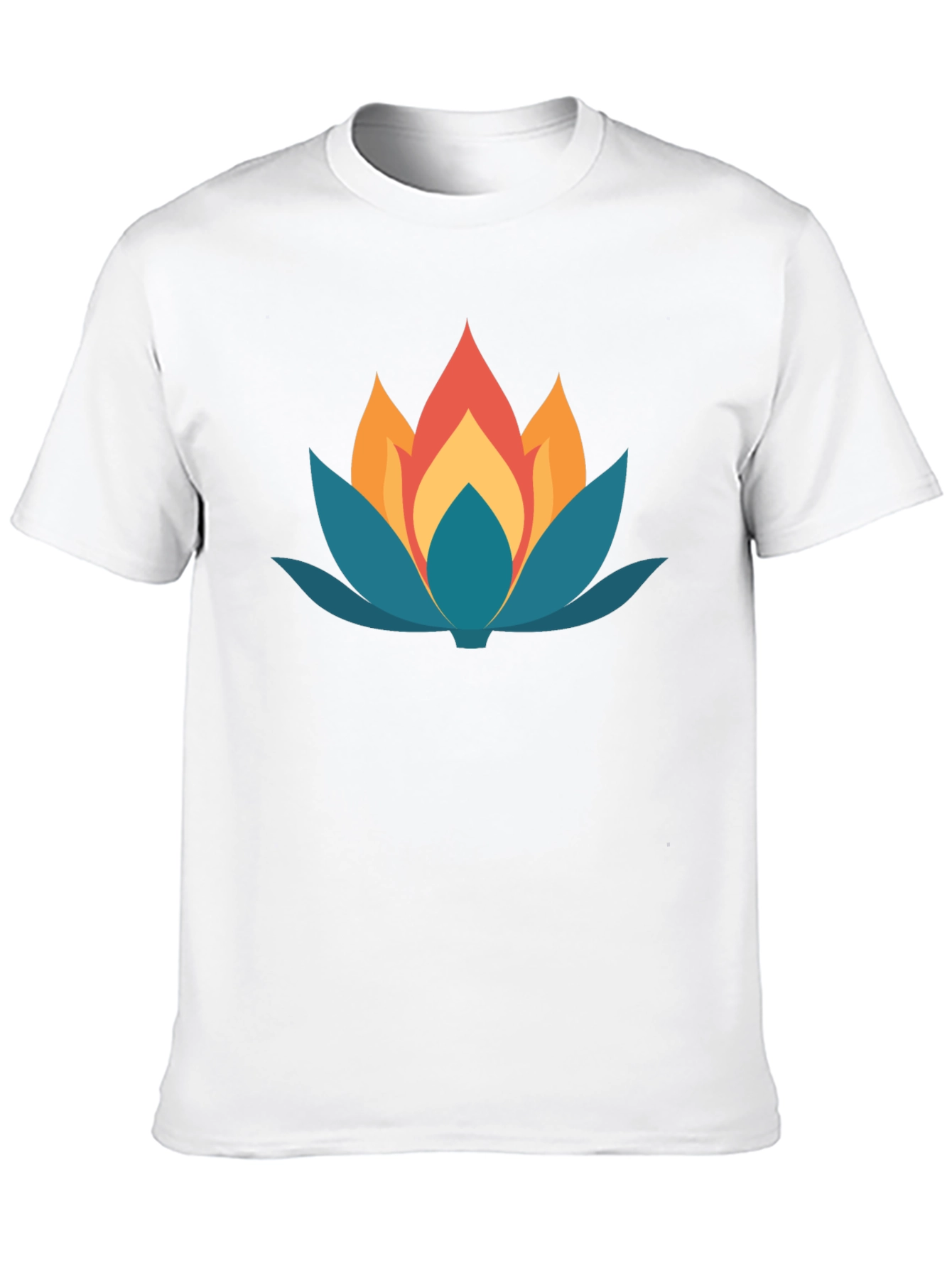 Lotus Flower Graphic Tee - Stylish Comfort