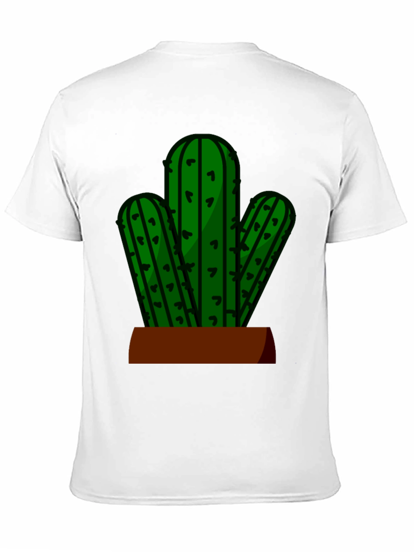 Cactus Graphic Tee - Black Casual T-Shirt