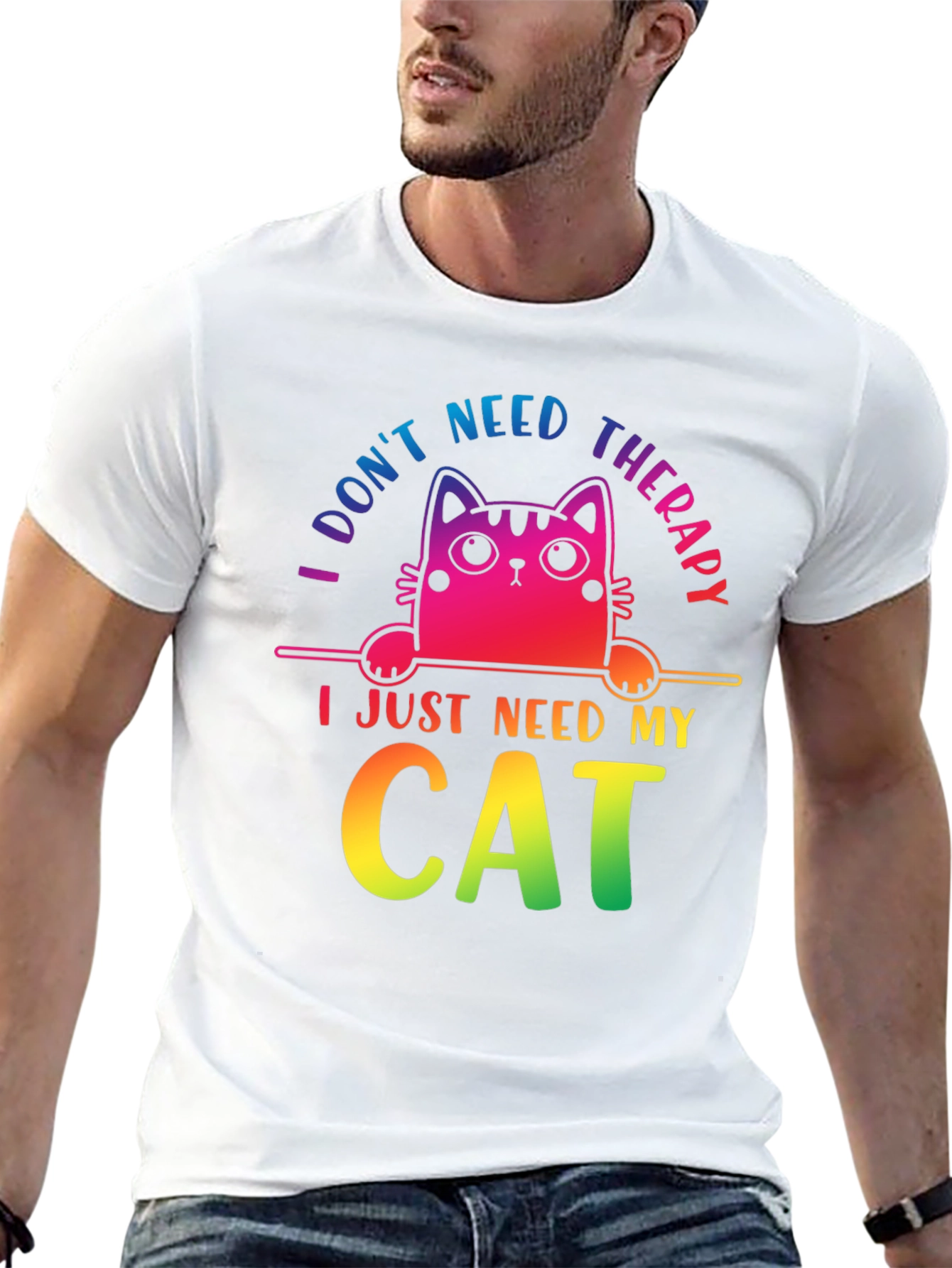I Dont Need Therapy Cat T-Shirt