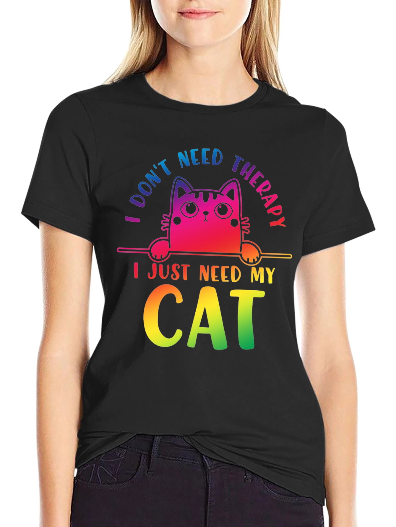 I Dont Need Therapy Cat T-Shirt