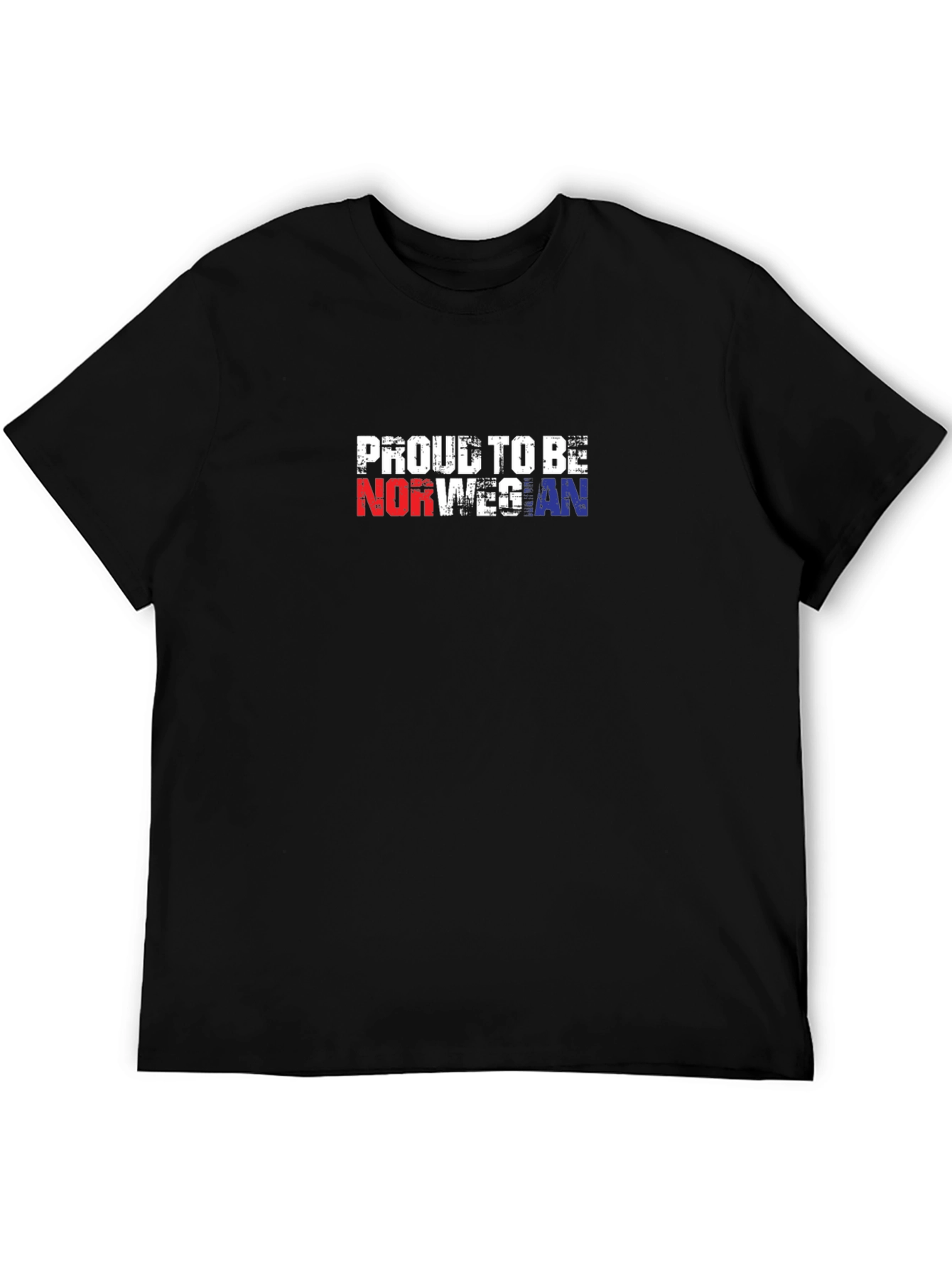 Proud To Be Norwegian Black T-Shirt