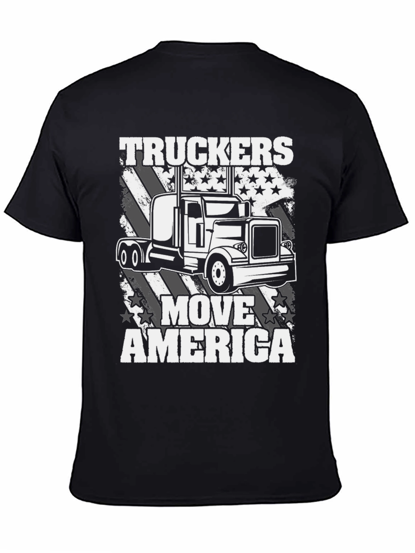 Truckers Move America T-Shirt - Patriotic Design