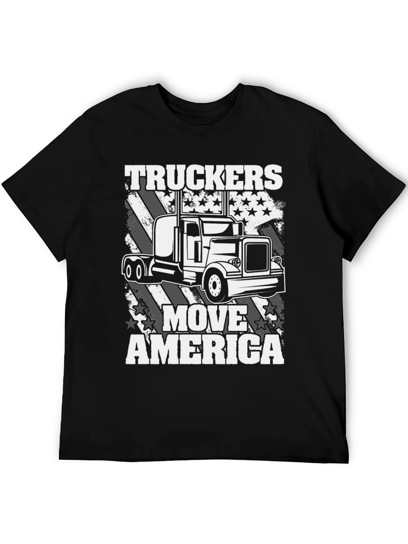 Truckers Move America T-Shirt - Patriotic Design