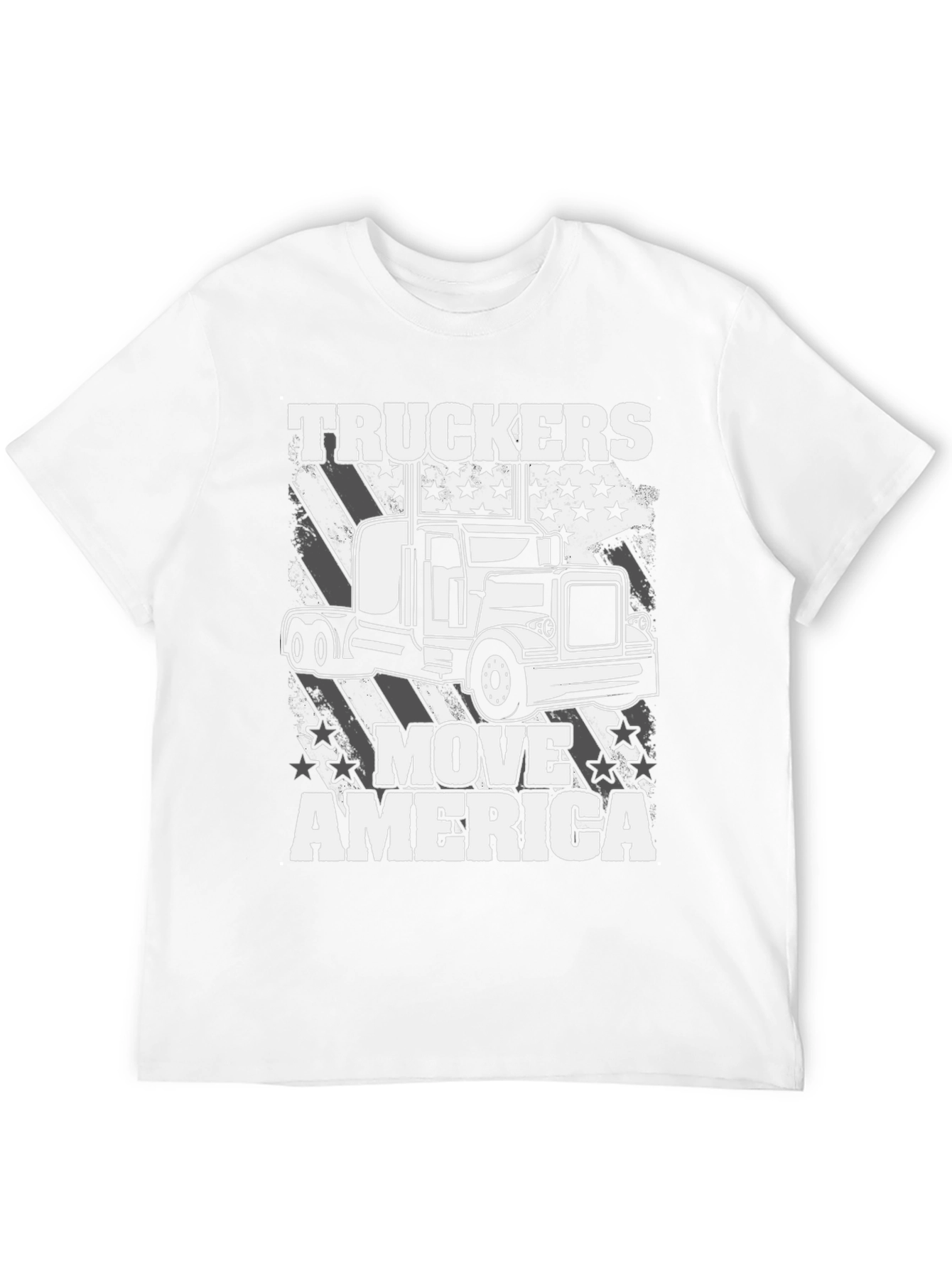 Truckers Move America T-Shirt - Patriotic Design