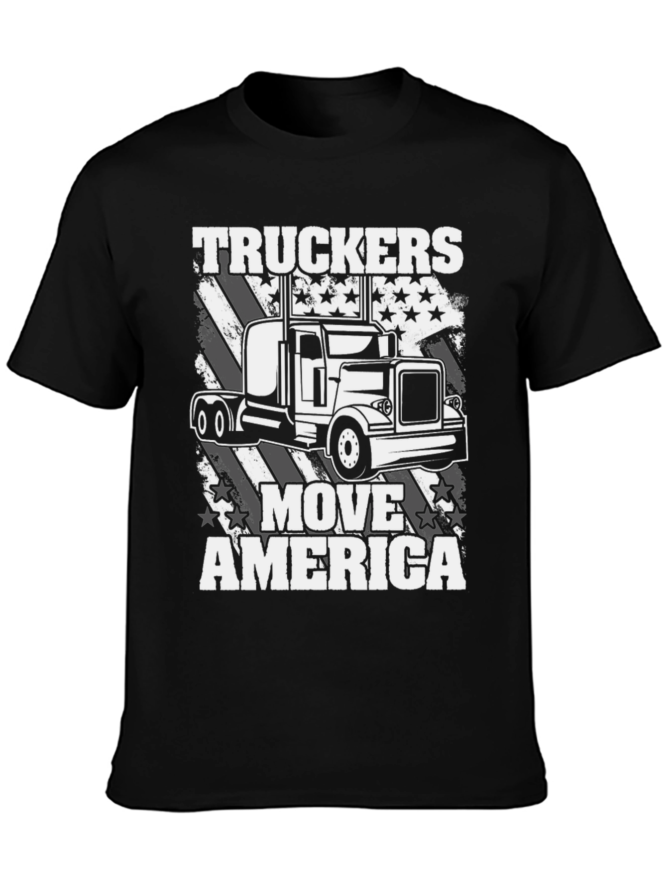 Truckers Move America T-Shirt - Patriotic Design
