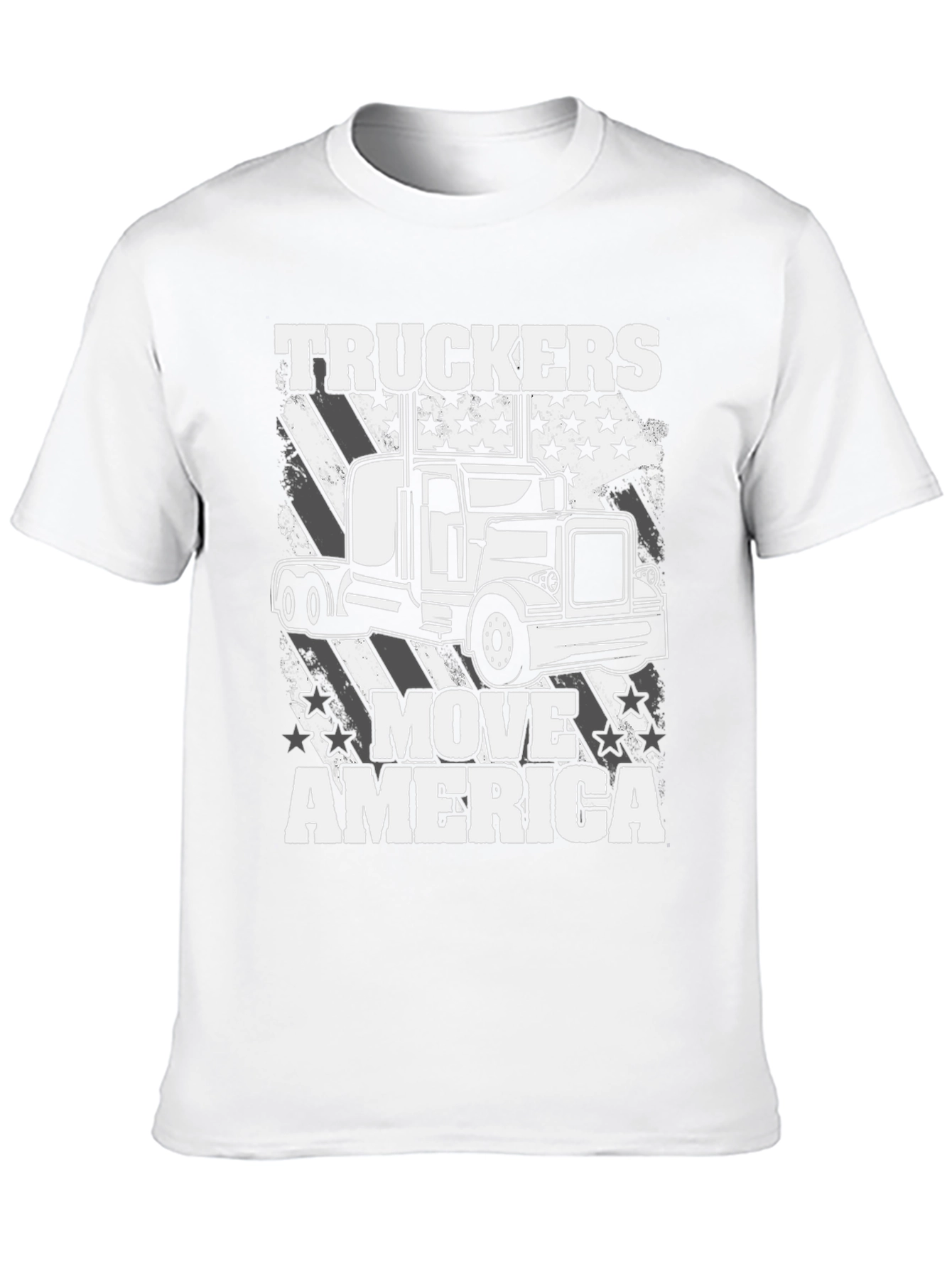 Truckers Move America T-Shirt - Patriotic Design