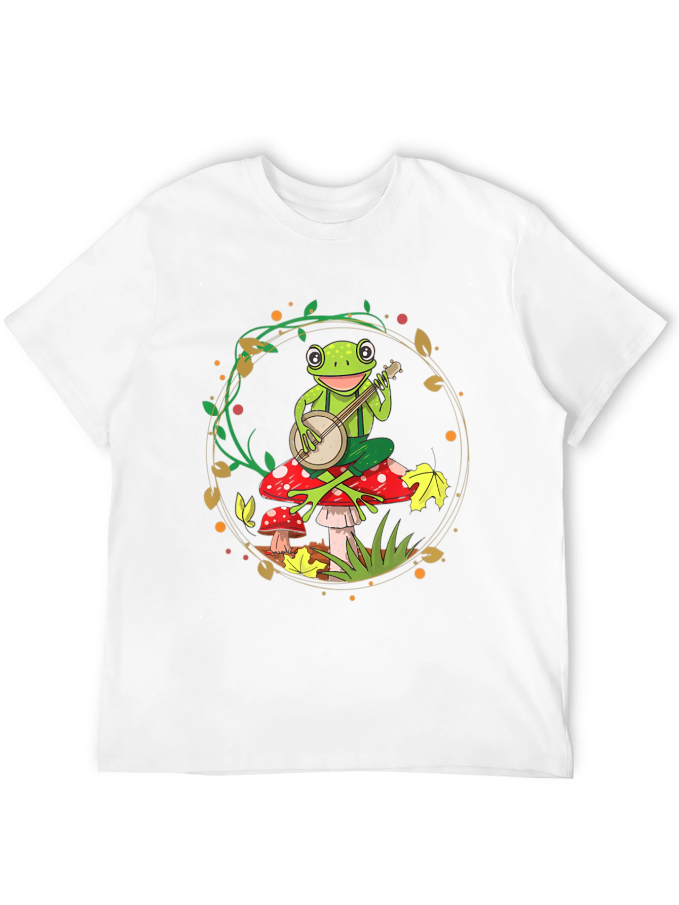 Frog Banjo T-Shirt - Whimsical Music Tee