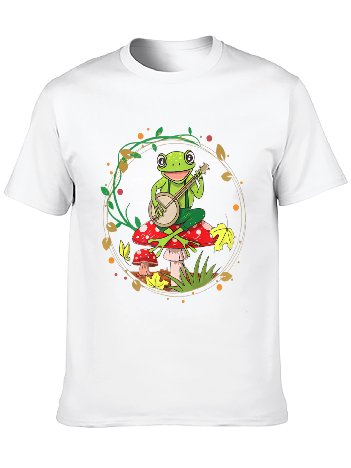 Frog Banjo T-Shirt - Whimsical Music Tee