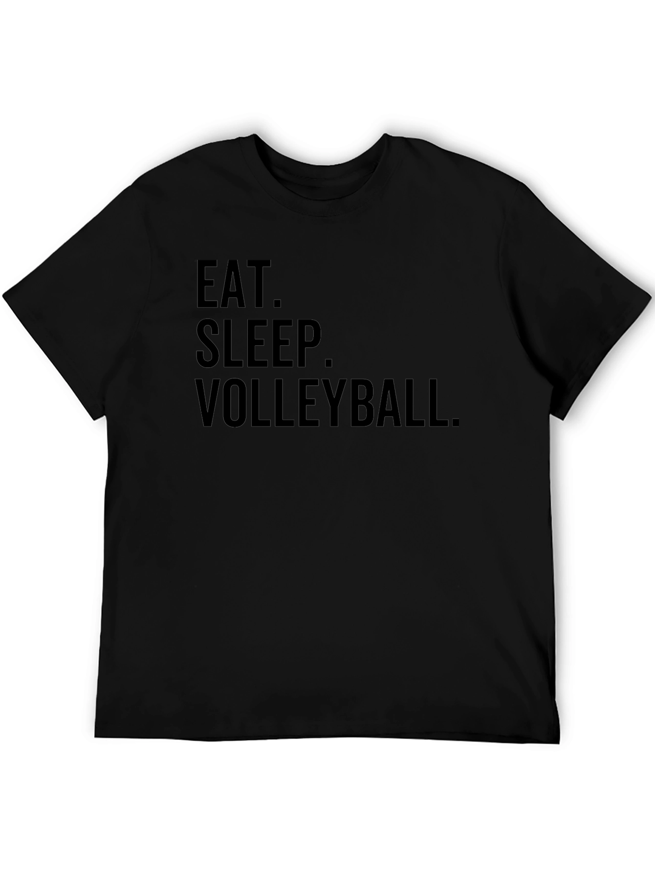 Eat Sleep Volleyball T-Shirt - Black