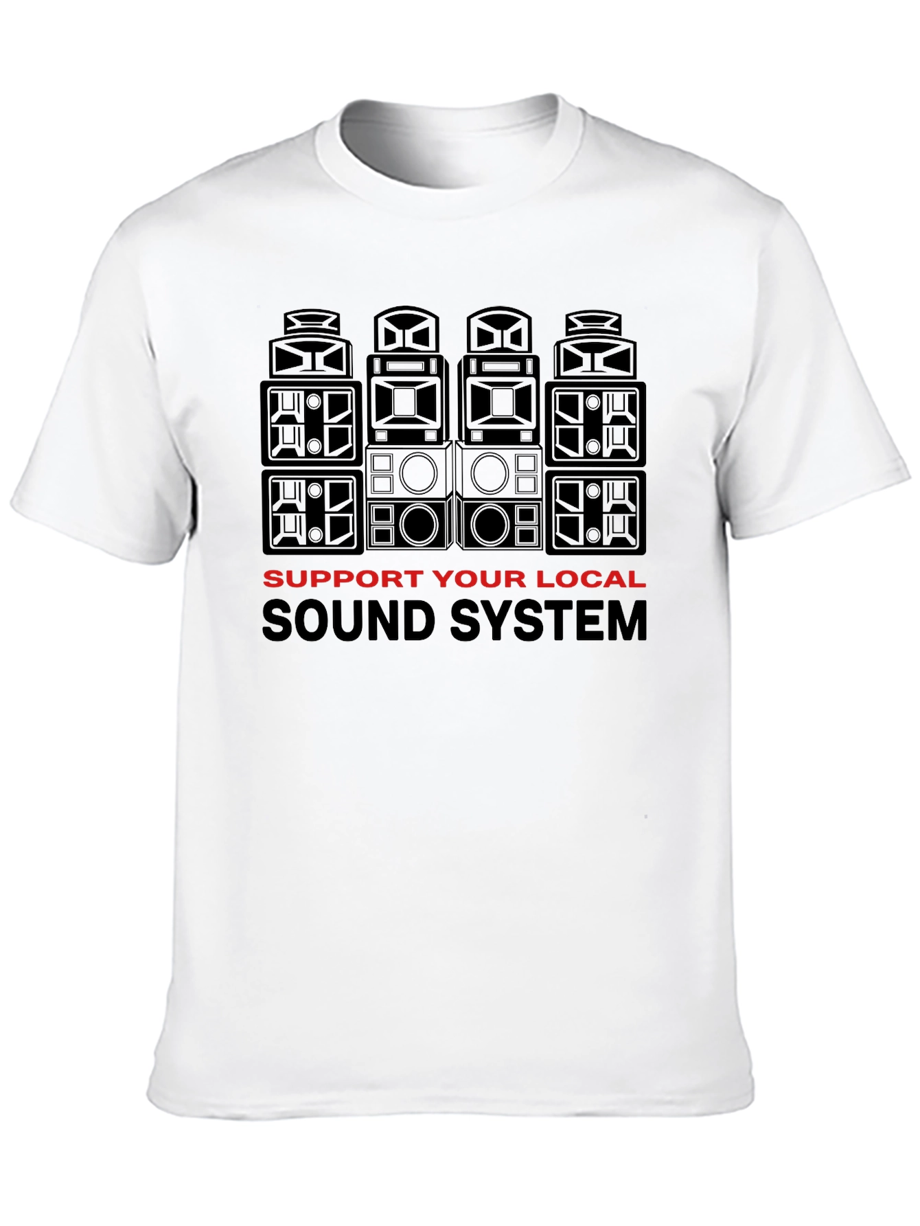 Support Your Local Sound System Black T-Shirt