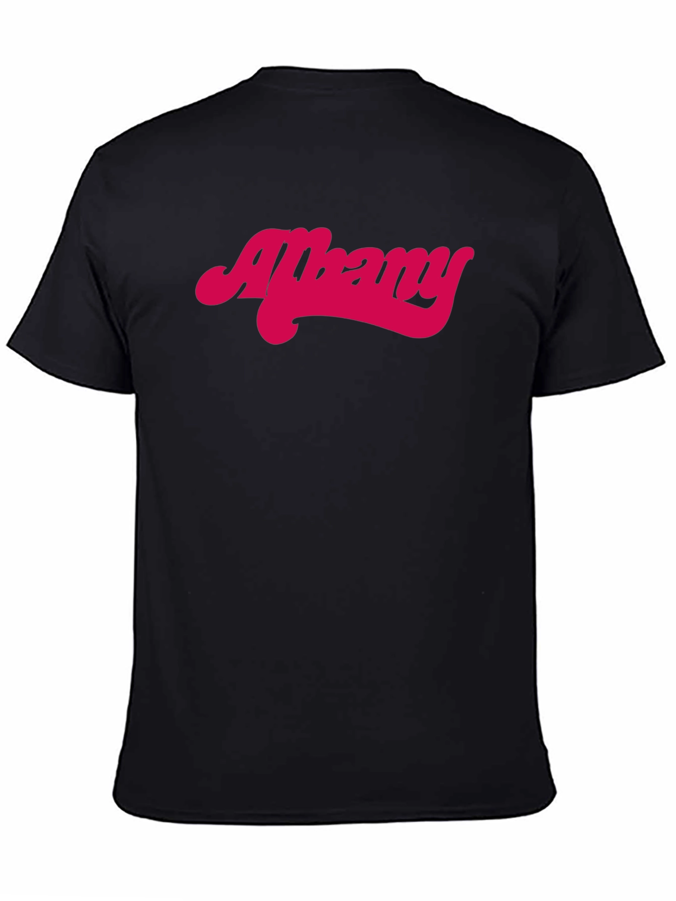 Albany Retro Style Graphic Tee - Black
