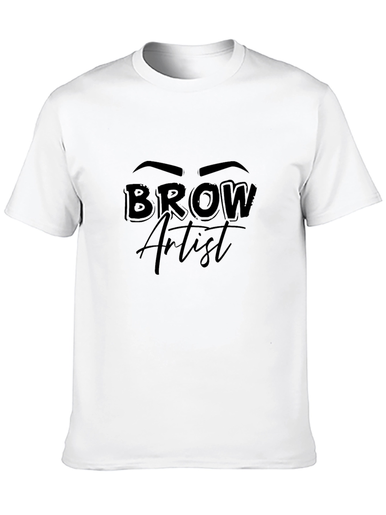 Brow Artist Graphic T-Shirt Unisex Black Tee
