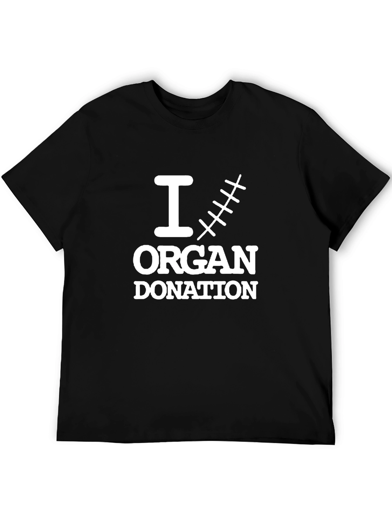 I Love Organ Donation Black T-Shirt