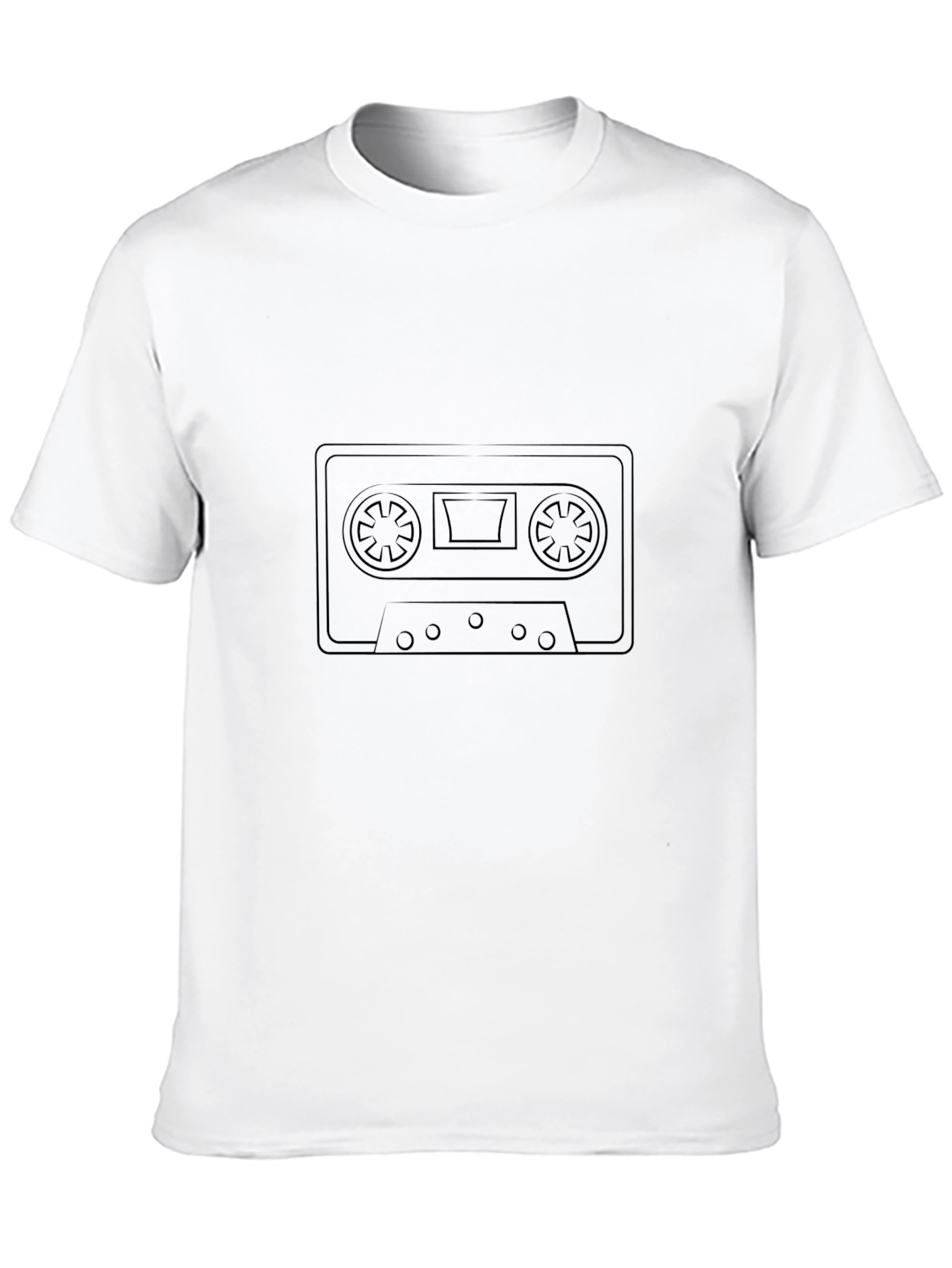 Retro Cassette Tape Black T-Shirt