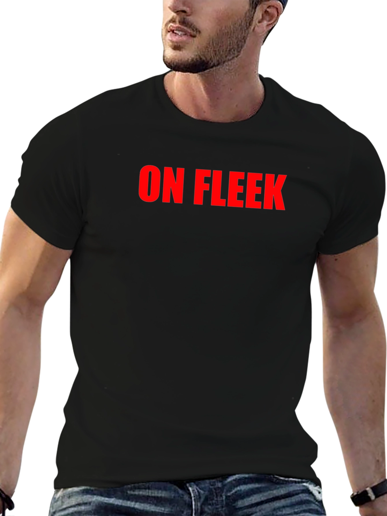 On Fleek Black Crew Neck T-Shirt