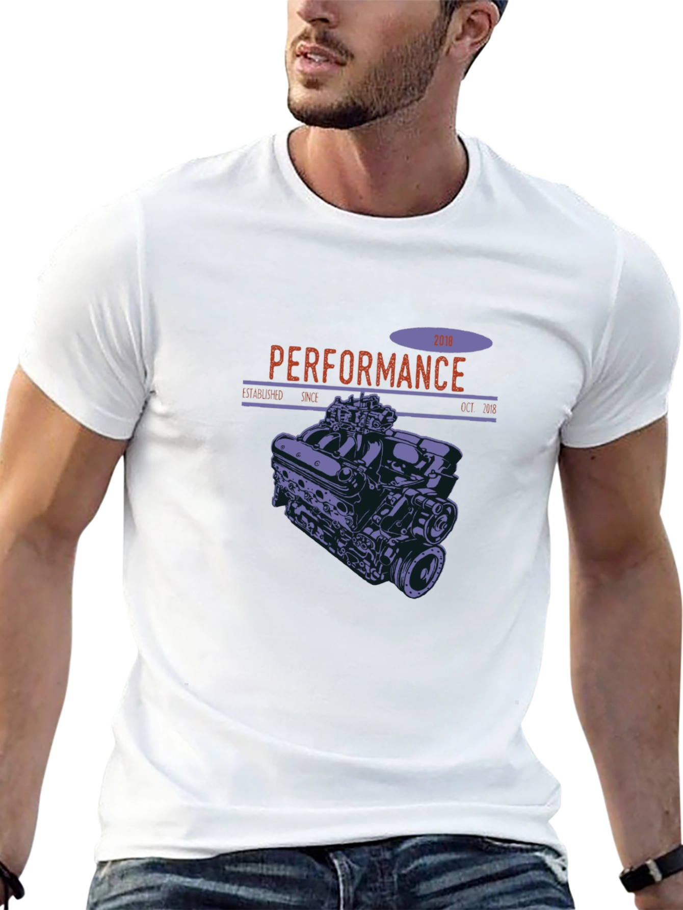 Performance Engine Graphic T-Shirt - Black
