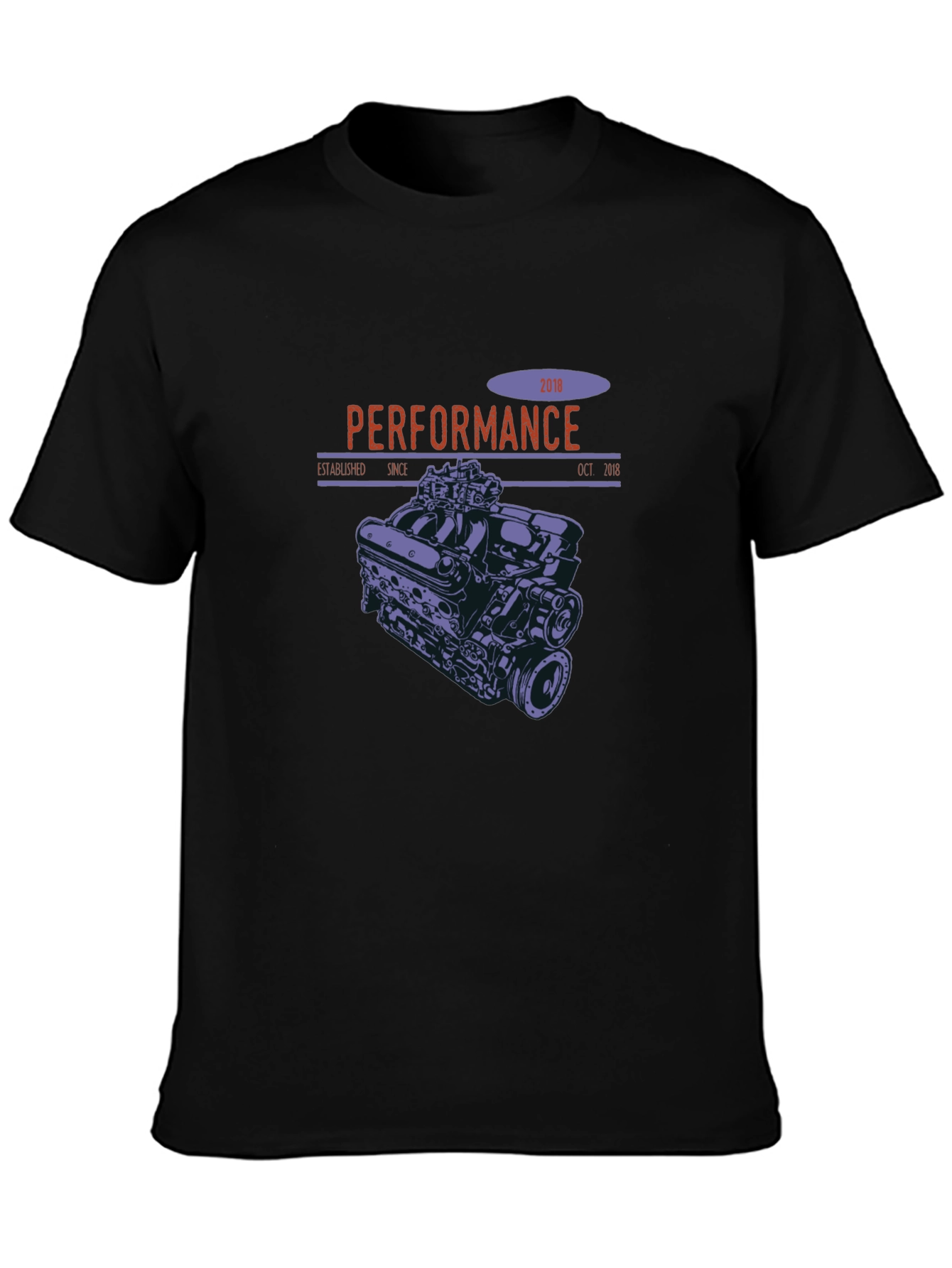 Performance Engine Graphic T-Shirt - Black