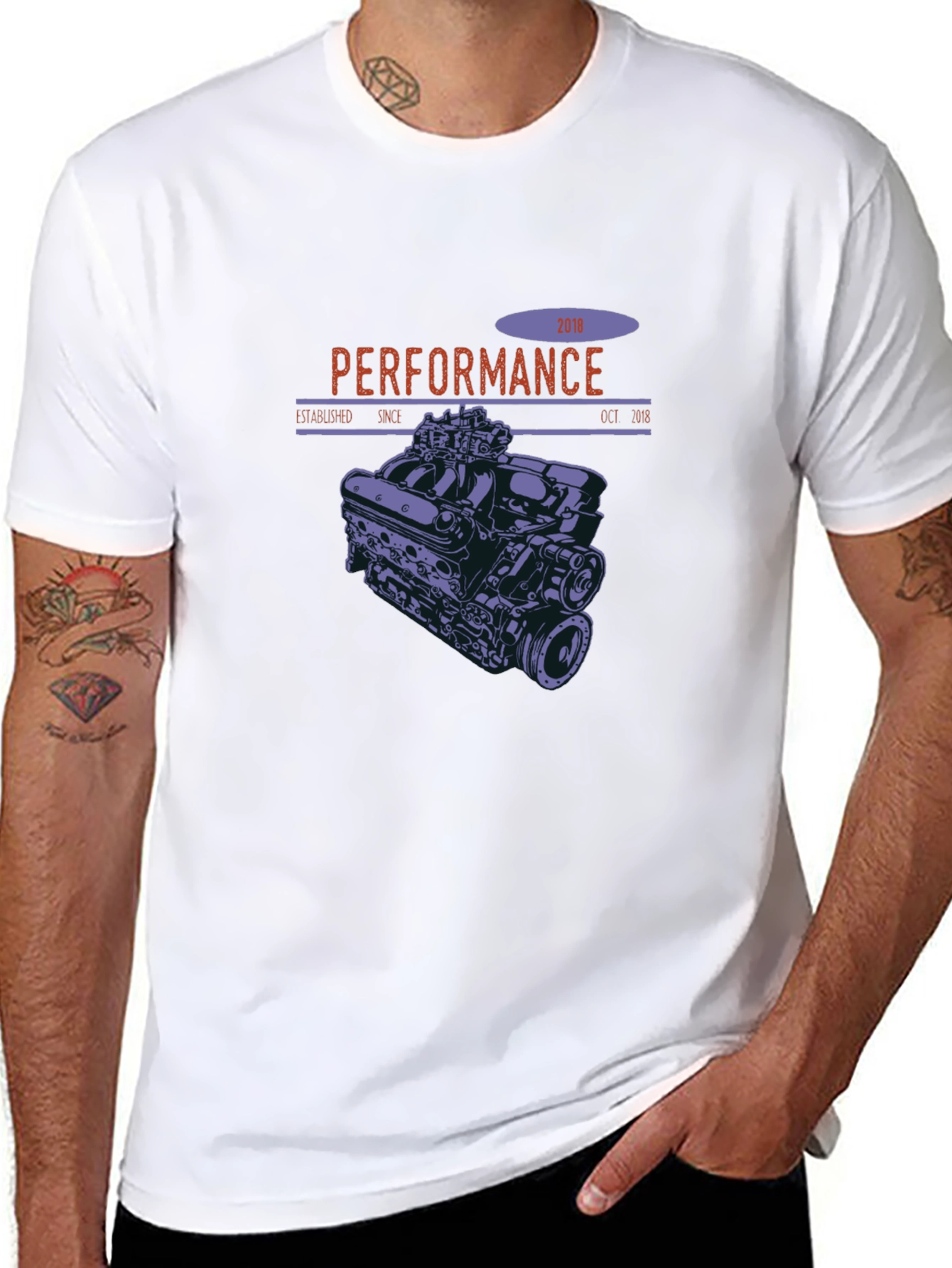 Performance Engine Graphic T-Shirt - Black