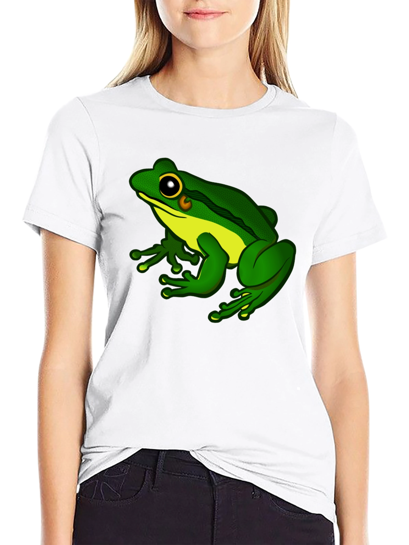 Frog Graphic Black T-Shirt - Mens Casual Tee