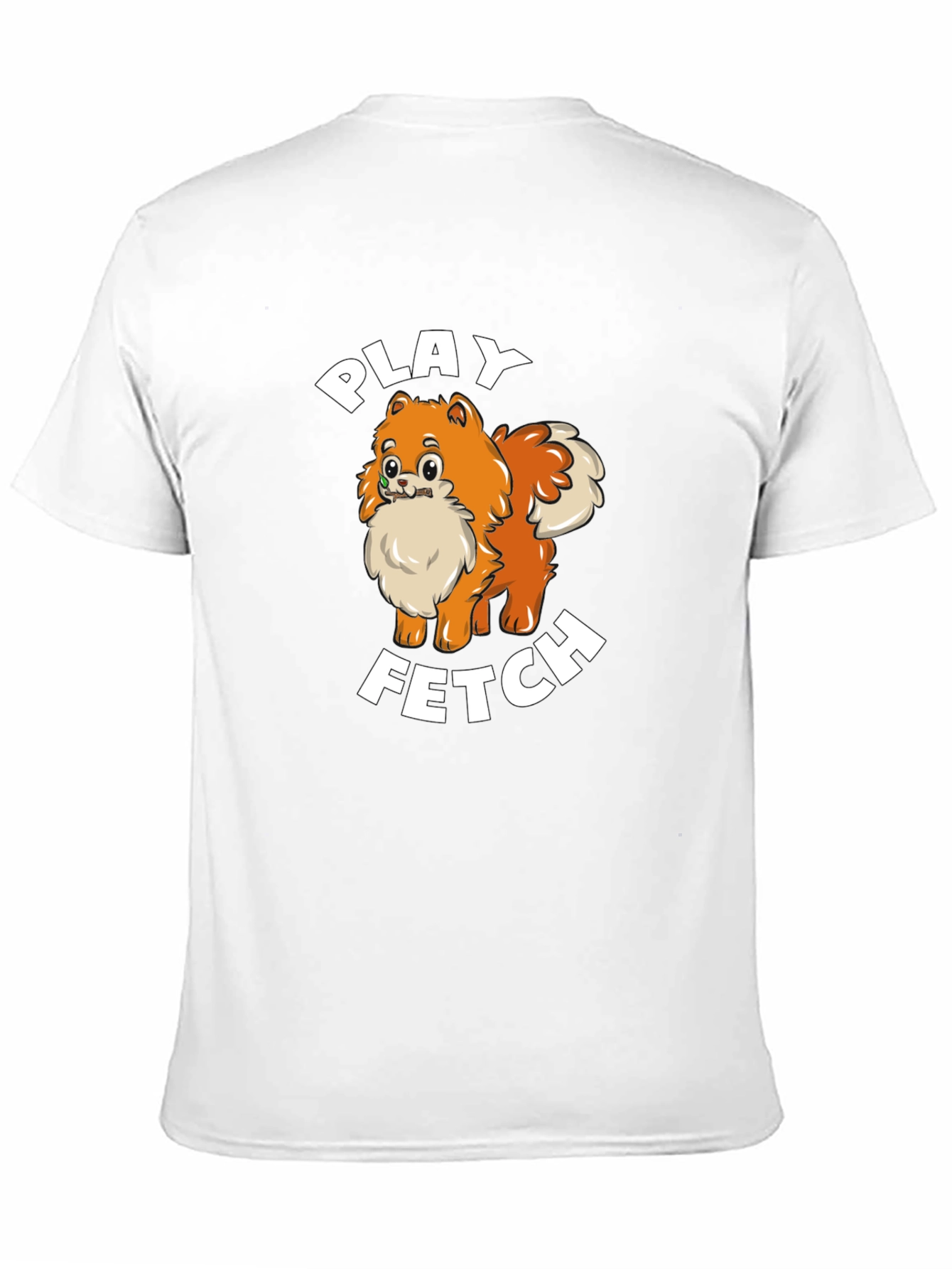 Play Fetch Pomeranian T-Shirt - Dog Lover Gift